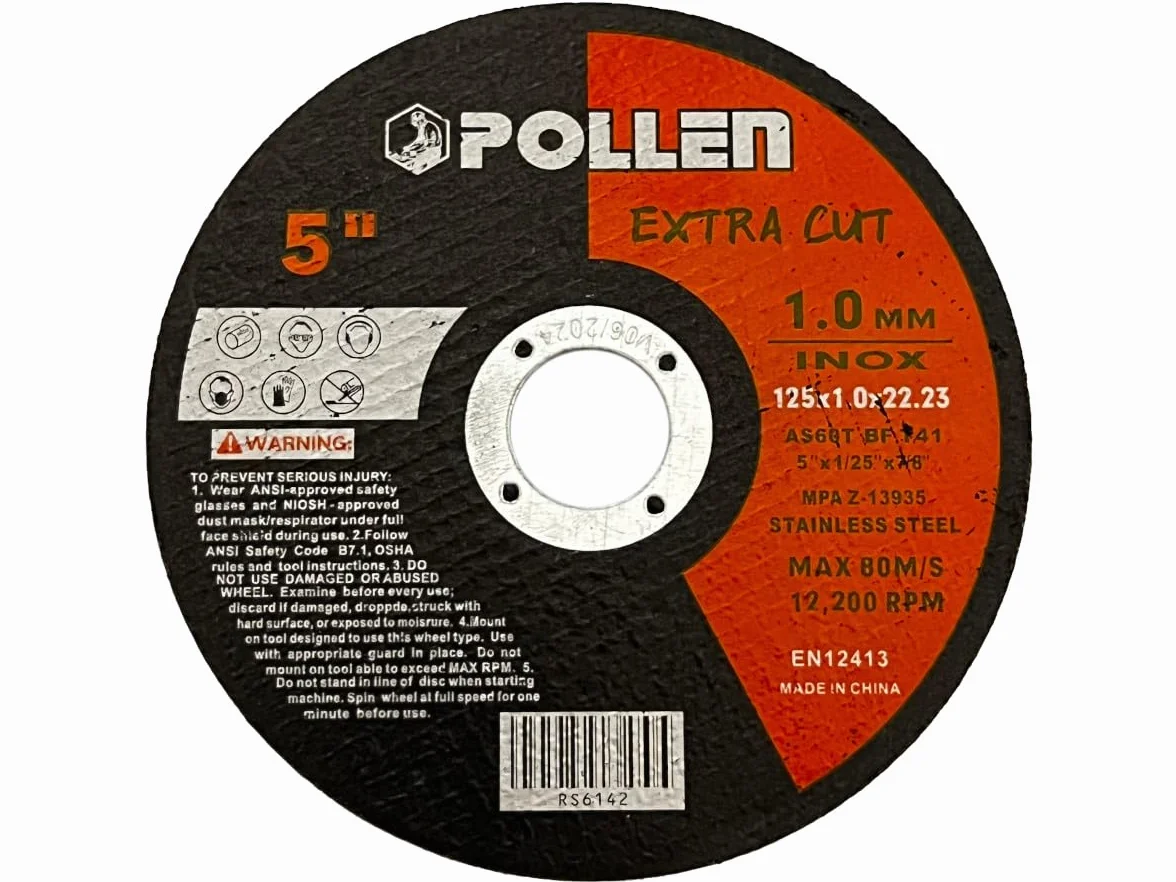 50 x ściernica na pył 115 lub 125 - extra cut - tarcza szlifierska do inox (115, 115, milimetr)