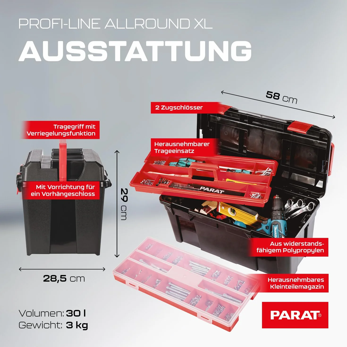 PARAT 5813000391 Profi-Line skrzynka narzędziowa (bez zawartości)