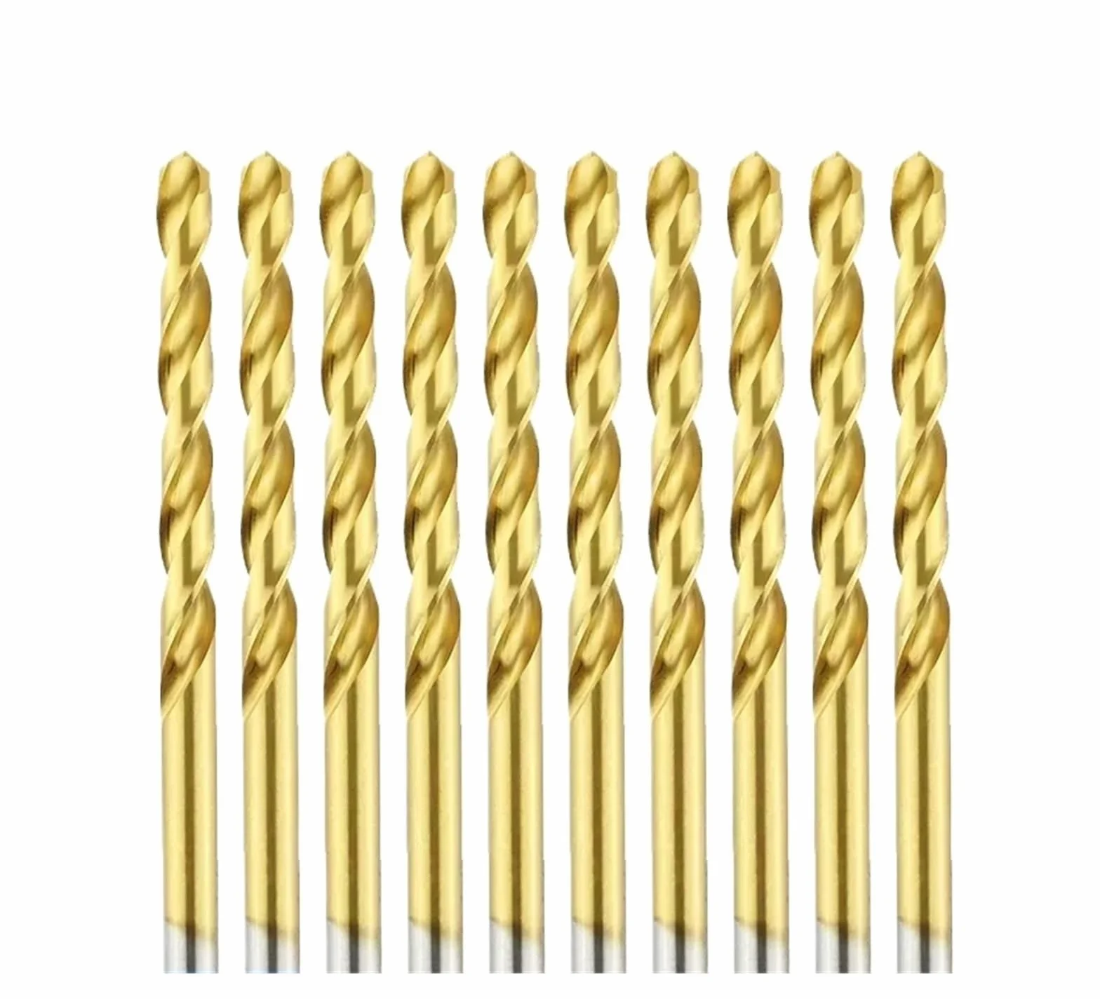 10-częściowy zestaw wierteł spiralnych HSS ze stali kobaltowej do wiercenia w tytanie 6542, ze stali nierdzewnej, wiertła do metalu(6.0mm)