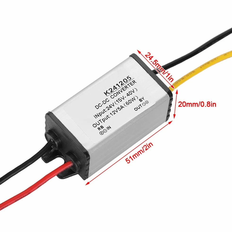 BuyWeek Przetwornica DC-DC 24V na 12V Buck GYVRM-K241205