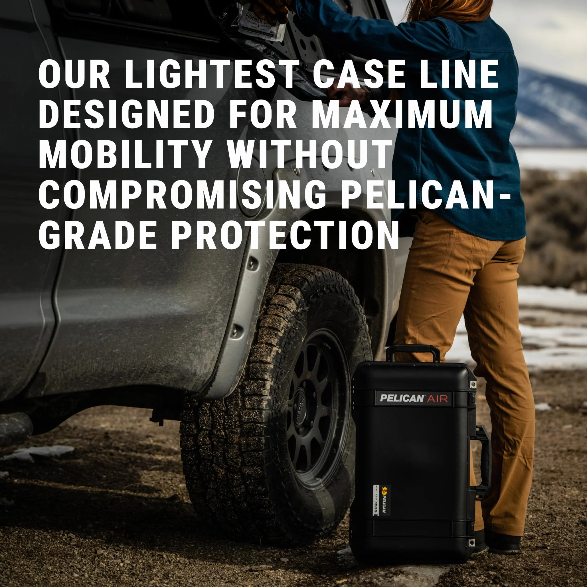 Pelican Air 1615 etui z przegrodami trekkingowymi czarny 016150-0051-110