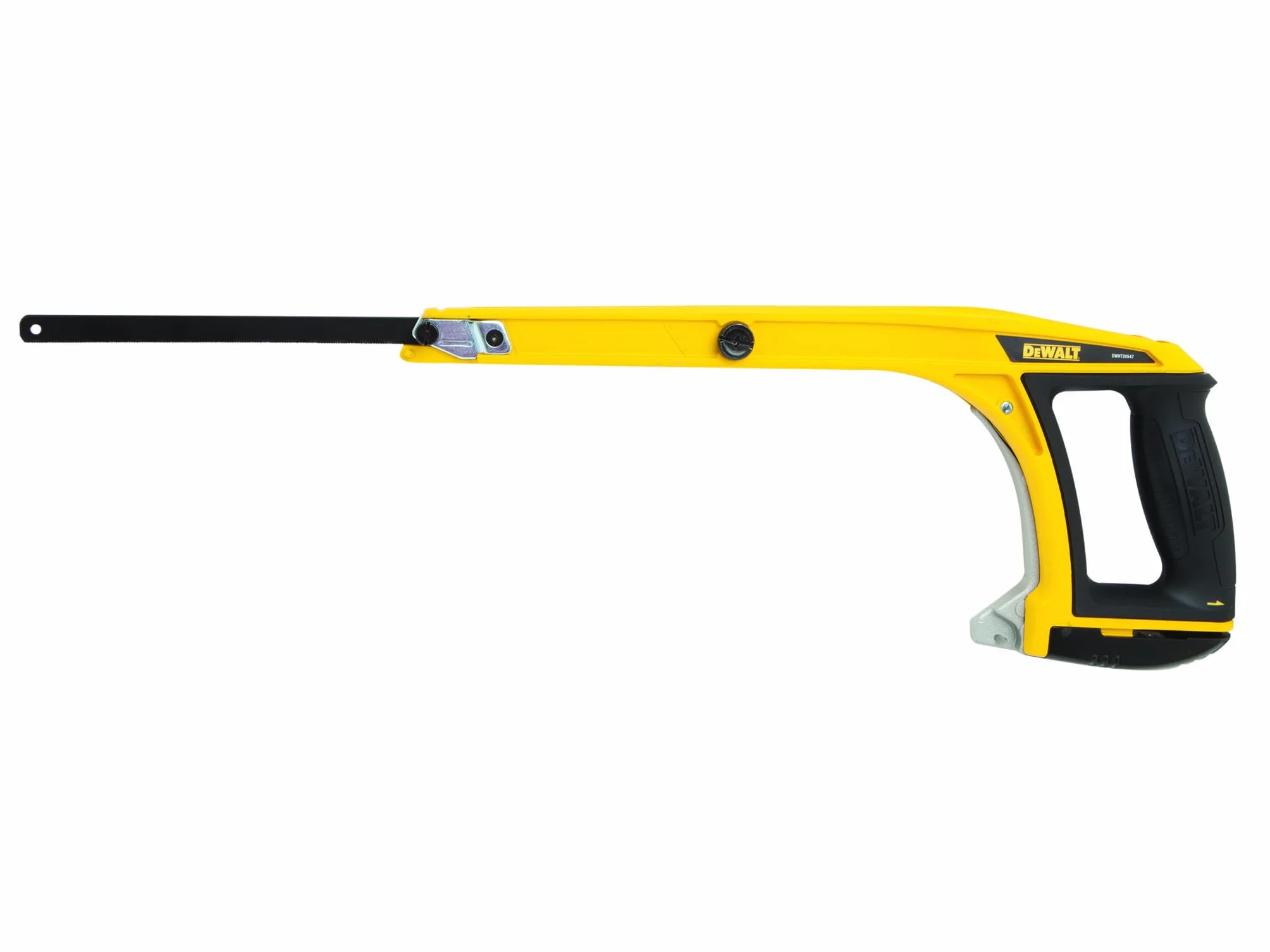 DeWALT Piła do metalu 5 w 1 300 mm 30,5 cm wysokie napięcie bezpiecznie utrzymuje ostrze do 150 kg ostrze można ustawić na 45 lub 90 stopni dla standardowych lub równych cięć piła do metalu przedni