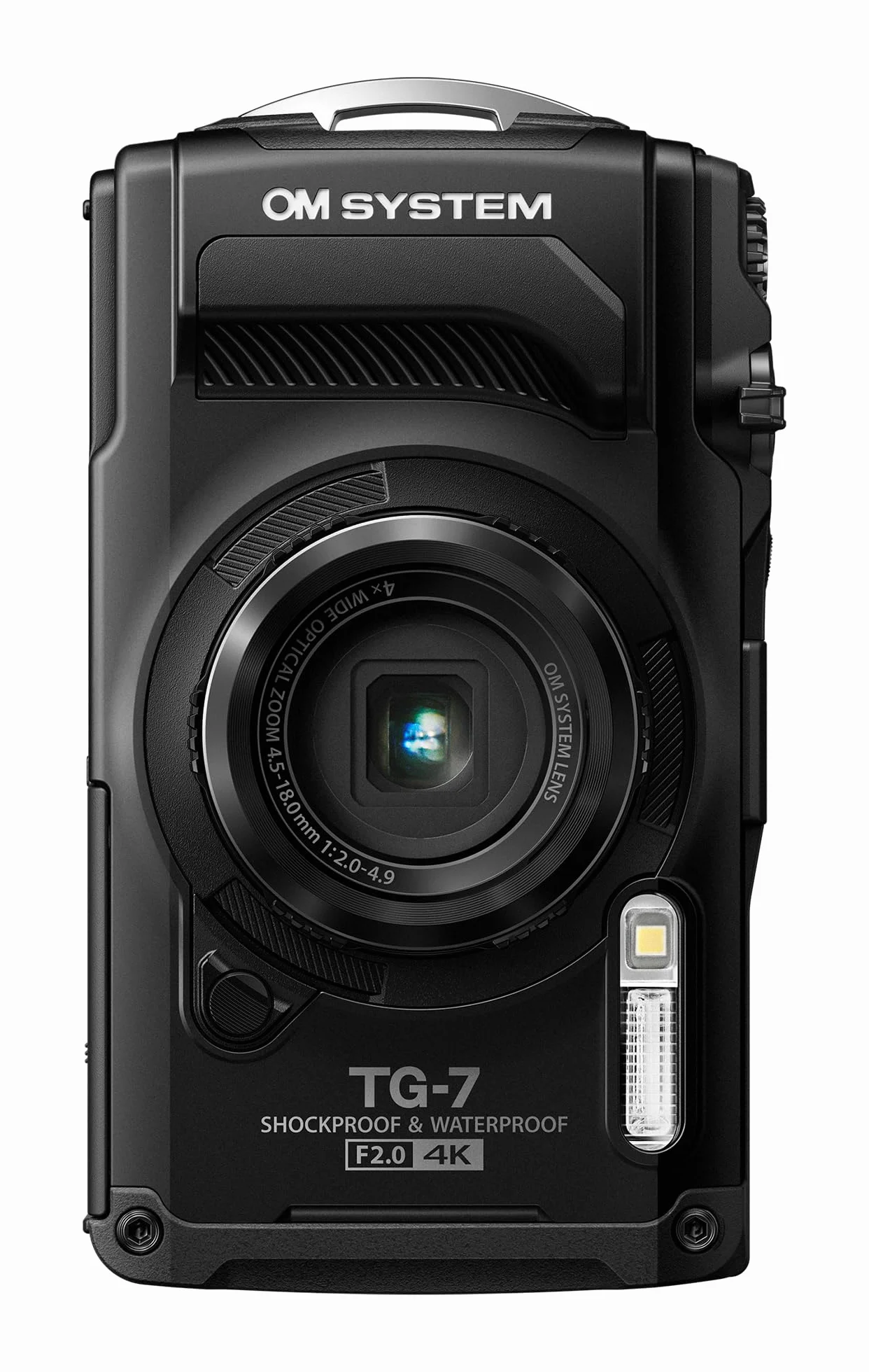 OM SYSTEM Tough TG-7, czarny, 12 MP, wodoodporny, odporny na uderzenia, tryby zdjęć podwodnych i makro, szybka matryca, wideo 4K, szerokokątny zoom 4x (następca modelu Olympus TG-6)