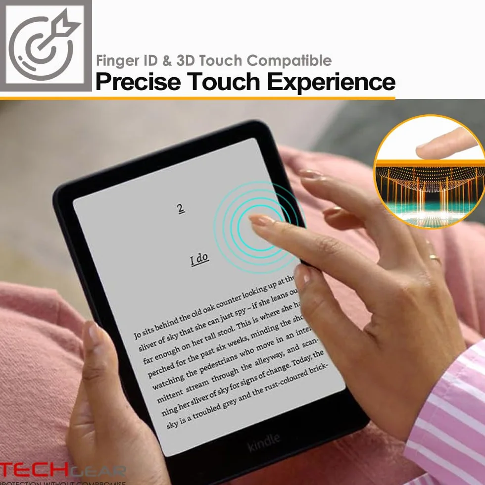 TECHGEAR 2-pak matowych ochraniaczy do Amazon Kindle Paperwhite 2024 12. generacji