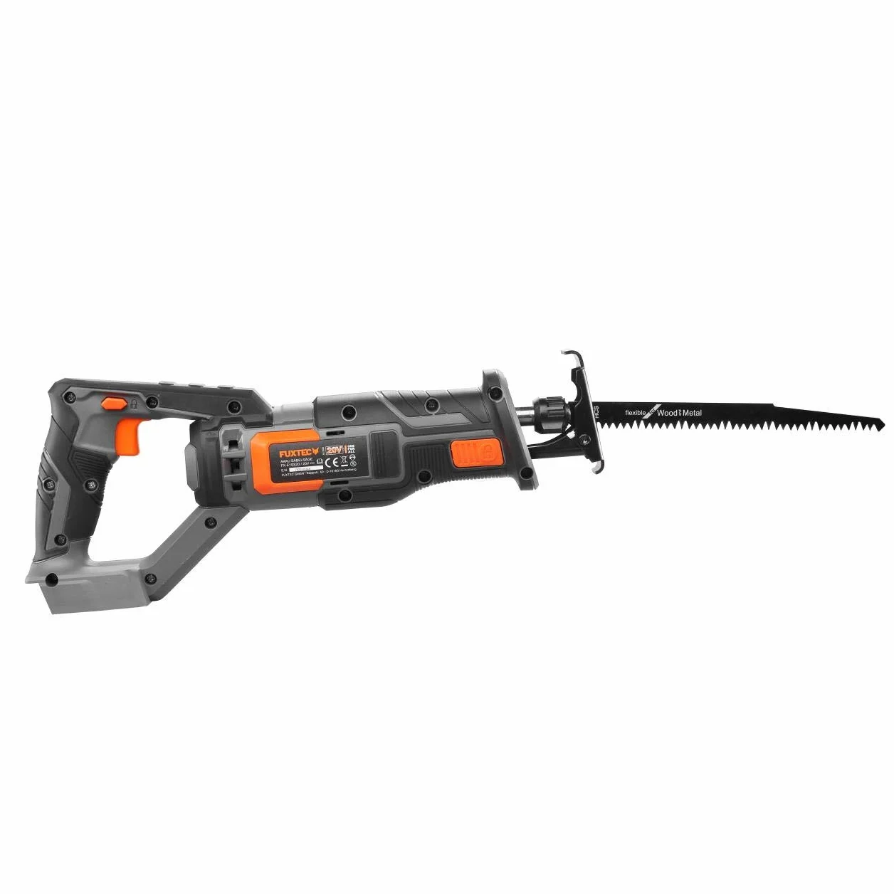 FUXTEC Akumulatorowa piła szablasta 20 V E1SS20 elektryczna piła lisi ogon – bezprzewodowa, piła do drewna do 150 mm