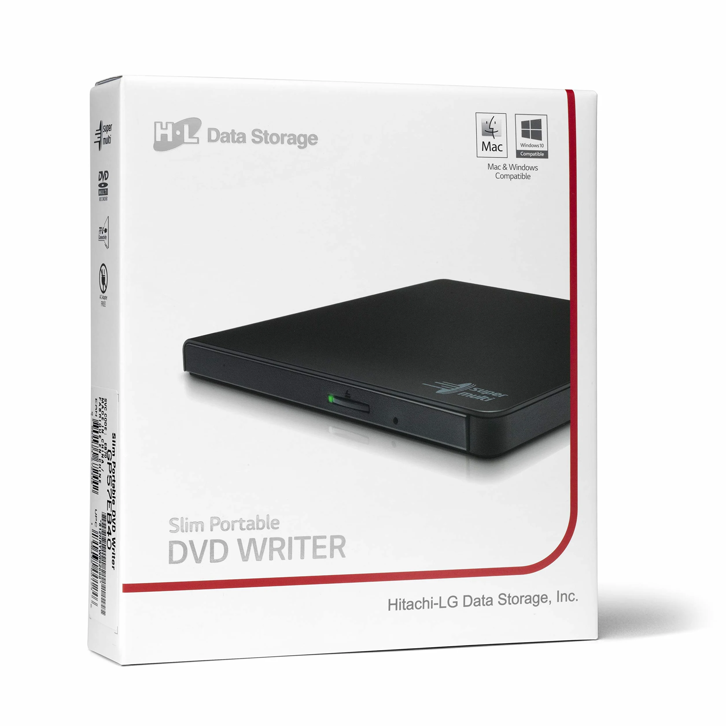 Hitachi-LG GP57 zewnętrzna nagrywarka DVD Super-Multi Ultra Slim USB 2.0 czarny