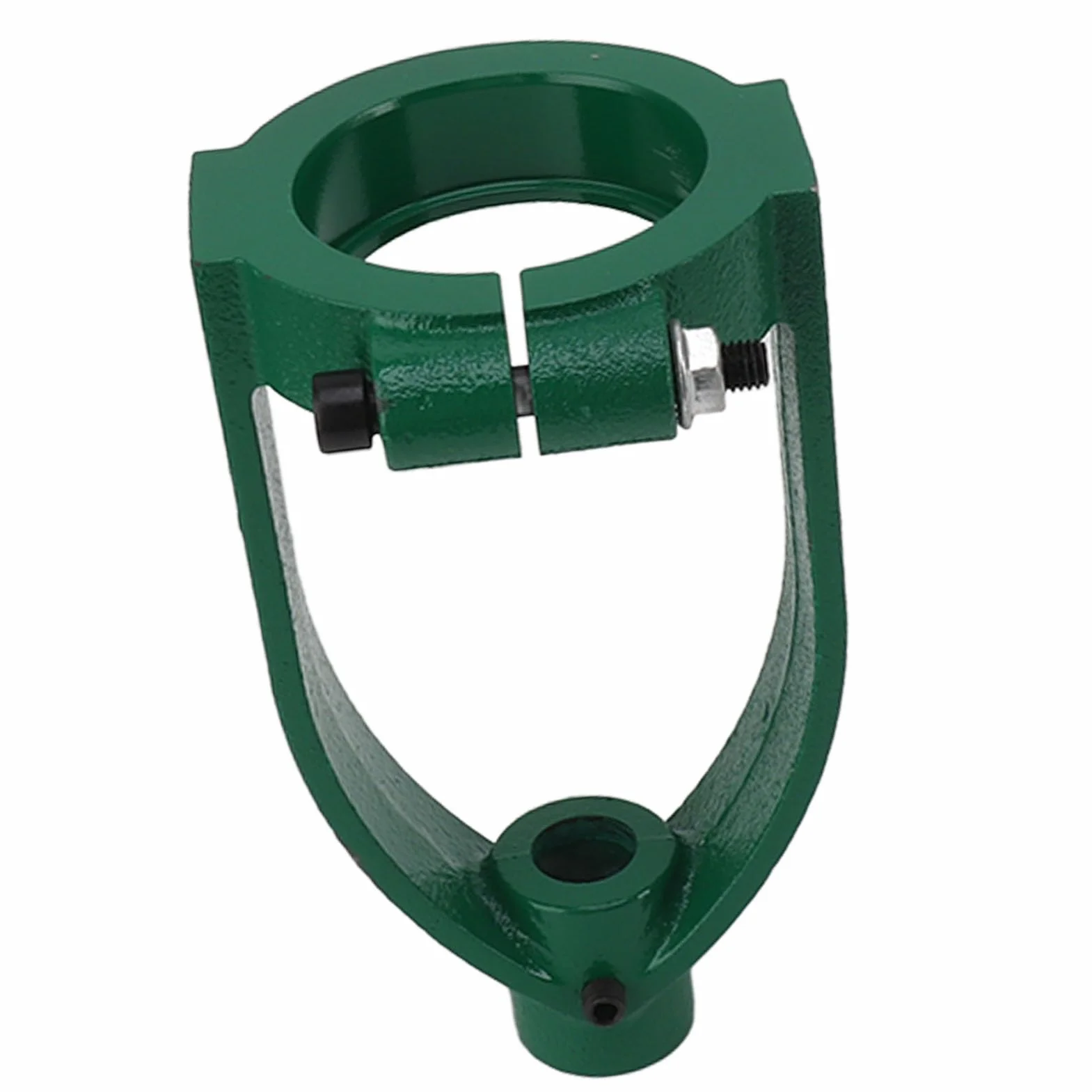 Aramox Konwerter Czopa Kwadratowego Lokalizator Wiertarki Stołowej ze Stali Przystawka do Dłutowania Wysokość 18 Cm Średnica Otworu 6,5 Cm do Obróbki Drewna Cięcie Czopa Kwadratowego i Konfiguracja