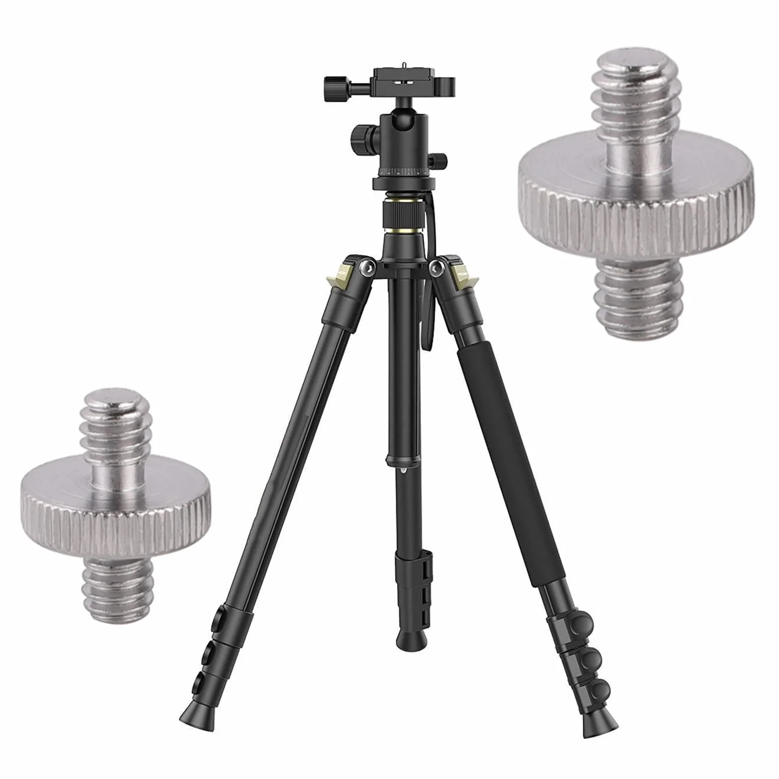 2 sztuki śrub 1/4 cala, adapter gwintowany do kamery, wtyczka 1/4 na wtyczkę 1/4 męska, metalowy adapter gwintu, konwerter do statywu, statywu monopodowego, wspornika na ramię, stojak, klatka na