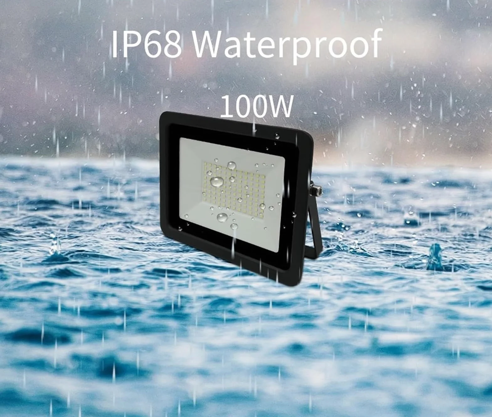 Lampy solarne zewnętrzne, Reflektory Lampa IP68 Biały reflektor Led Zewnętrzny zewnętrzny do patio, ogrodu(Cold Light 6000k,10W)