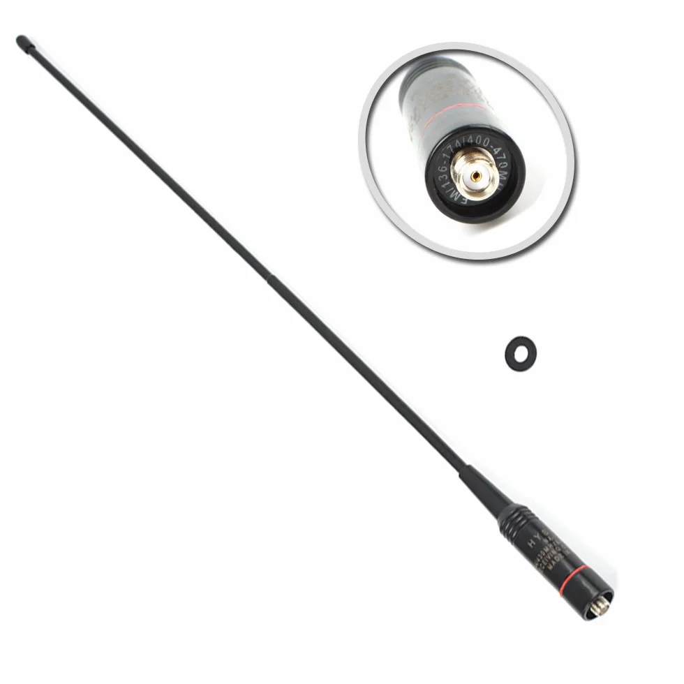 HYS -772 SMA gniazdo antena 15,7 cala Dual Band 144/430 MHz UHF/VHF radiotelefon antena do Baofeng UV-5R UV-82 BF-F8HP BF-F8 + BF-888s