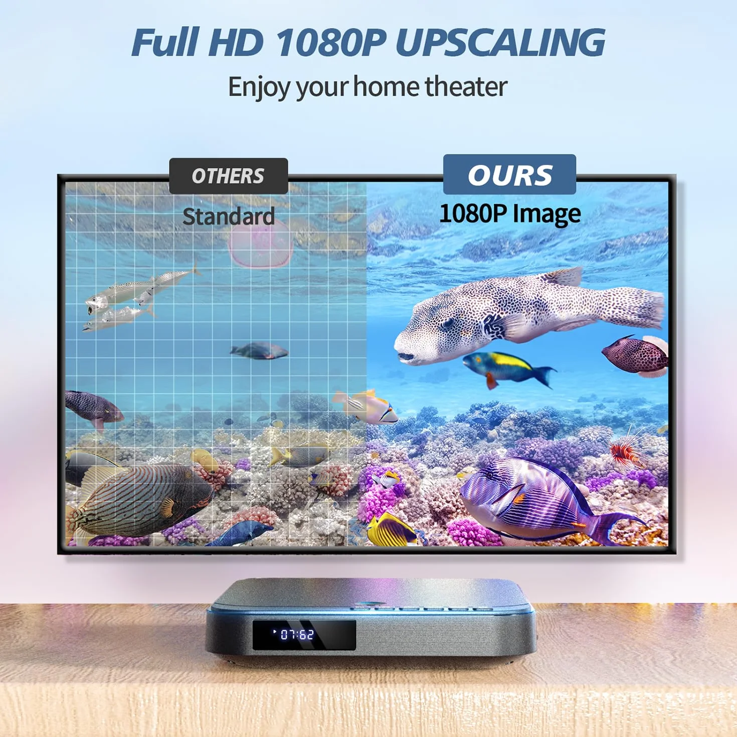 Odtwarzacz DVD Mini HD 1080P HDMI USB/TF Pilot PAL/NTSC