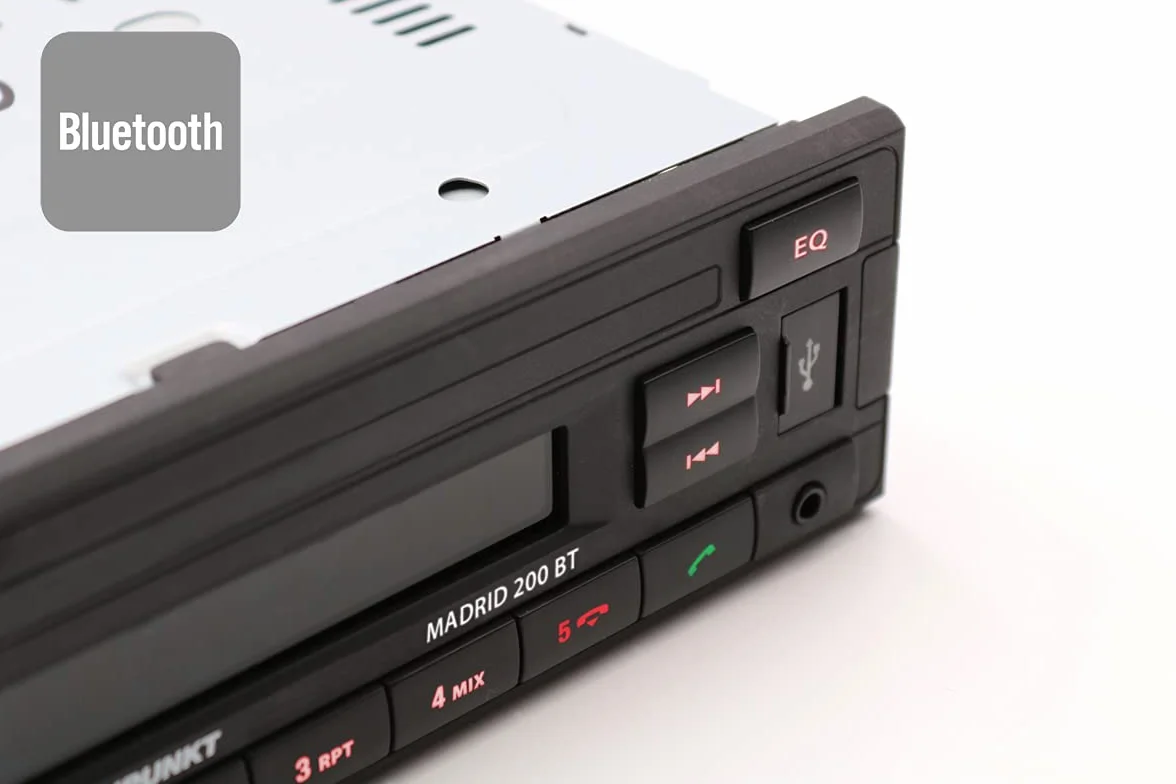 Blaupunkt Madrid 200 BT Bluetooth Tuner RDS zestaw głośnomówiący USB Aux-in