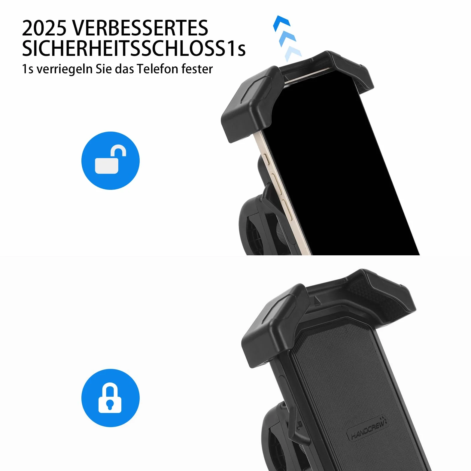 Uchwyt Na Telefon Rowerowy Motocyklowy Z Obrotową Głowicą, Łatwa Instalacja, Kompatybilny Z Większością Smartfonów O Przekątnej Od 4 Do 7 Cali, Stabilny I Wytrzymały, Idealny Nierównych