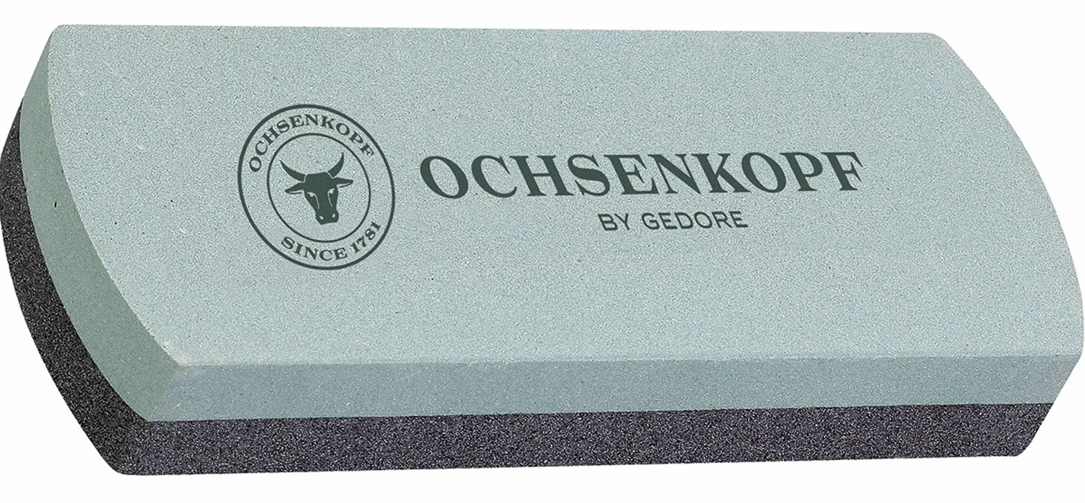 Ochsenkopf Kamień szlifierski i szlifierski z węglika krzemu, do cięcia płaskiego, grubej i drobnej ziarnistości, 13,0 x 5,0 x 2,2 cm, szary/czarny