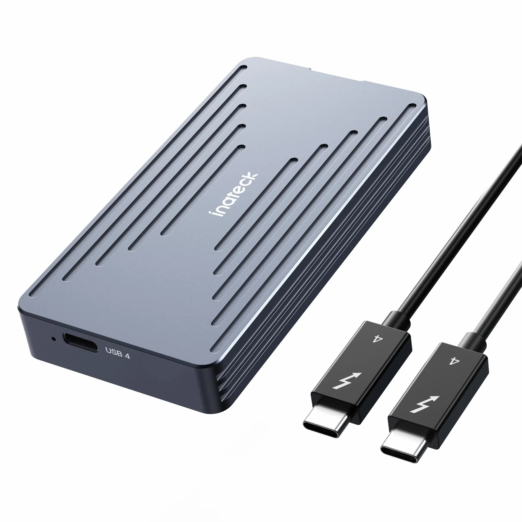 Inateck M.2 NVMe obudowa dysku SSD aluminiowa USB 4.0 Thunderbolt 4 40 Gbps 2230/2242/2260/2280 M-Key FE2028