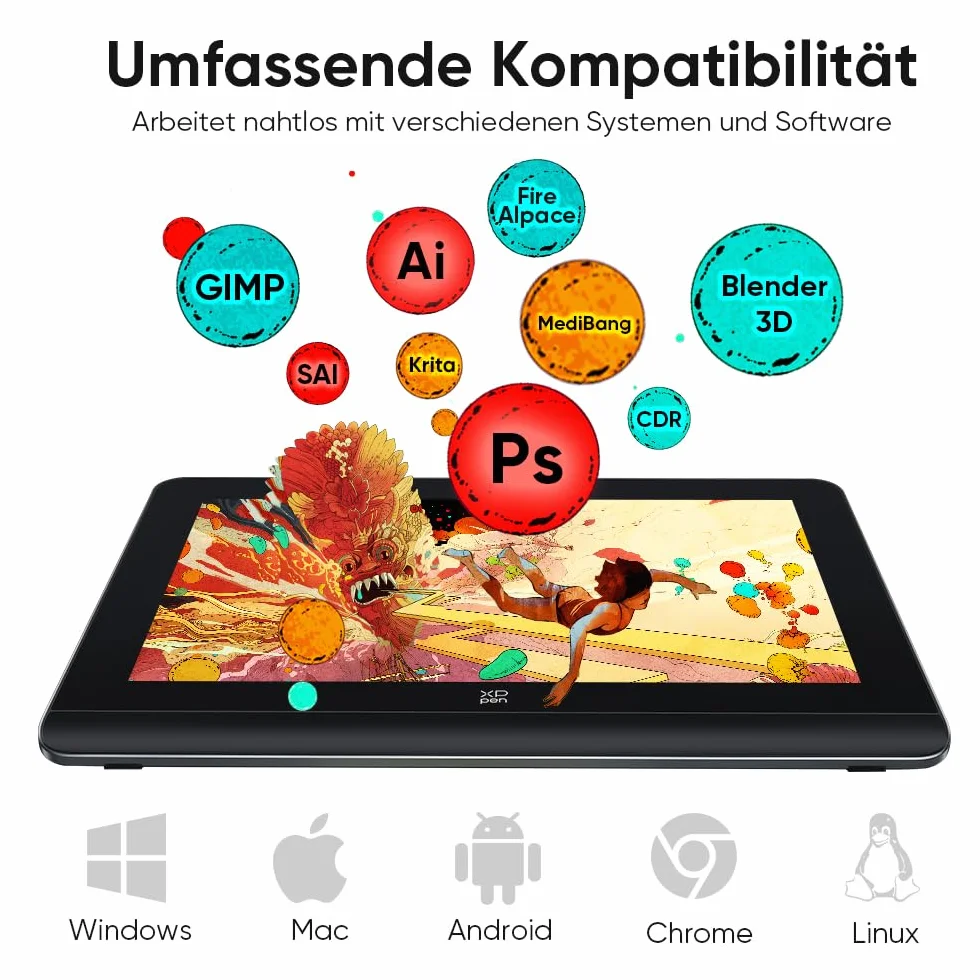 XPPen Artist Pro 14 Gen 2 tablet graficzny 14 cali laminowany ekran rysik 16K bezakumulatorowy