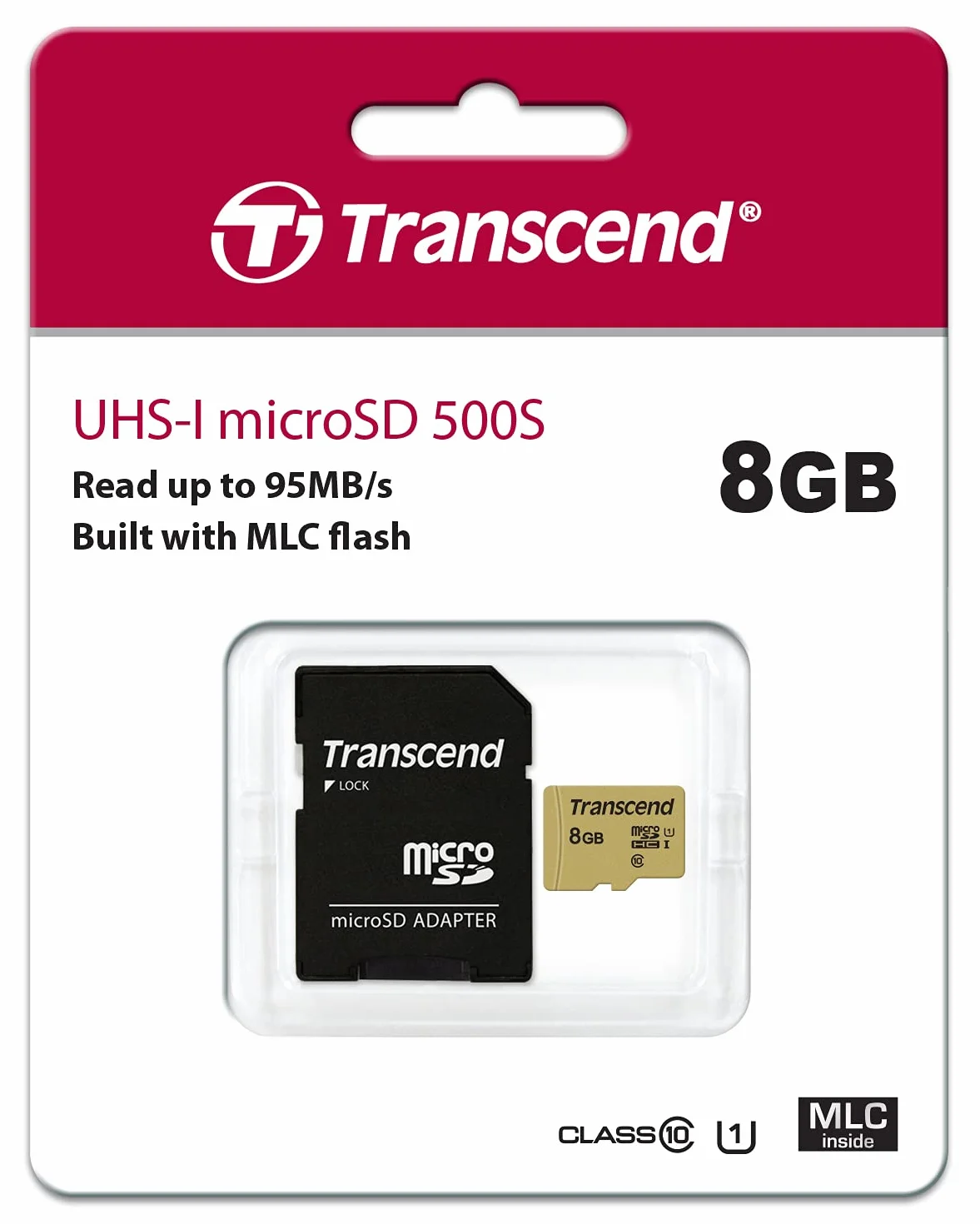 Transcend Ultra-Highspeed karta pamięci micro SDXC/SDHC 8 GB UHS-I TS8GUSD500S