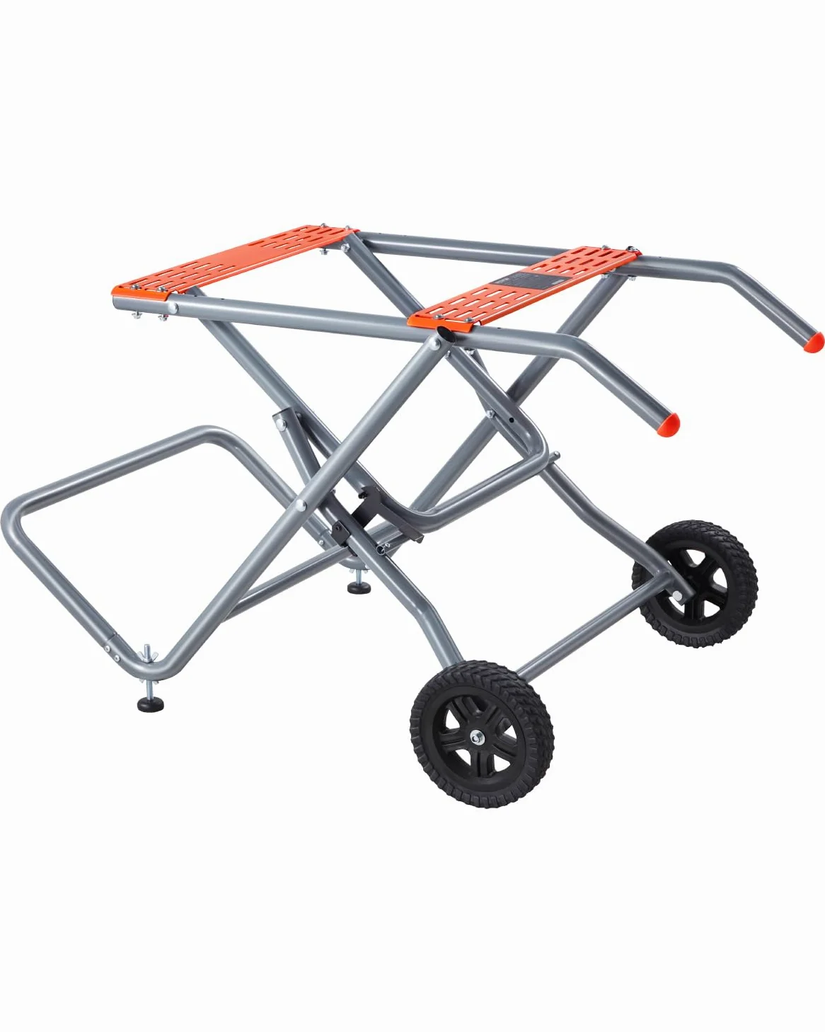 VEVOR Przenośny stojak na piłę stołową, nośność 158 kg, składany stół do piły stołowej z 20 cm gumowymi kółkami, wytrzymała konstrukcja, łatwe przechowywanie, uniwersalny do większości marek pił