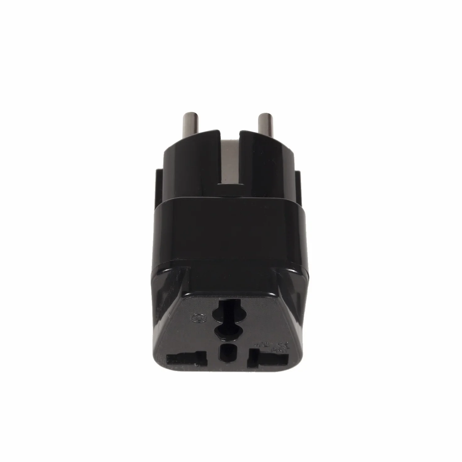 Maclean MCE155 Uniwersalny Adapter Podróżny, Profesjonalna Wtyczka GB/UK (gniazdo) do UE (wtyczka), Przejściówka do Gniazdka Europejskiego na Brytyjskie, Koloru Czarnego