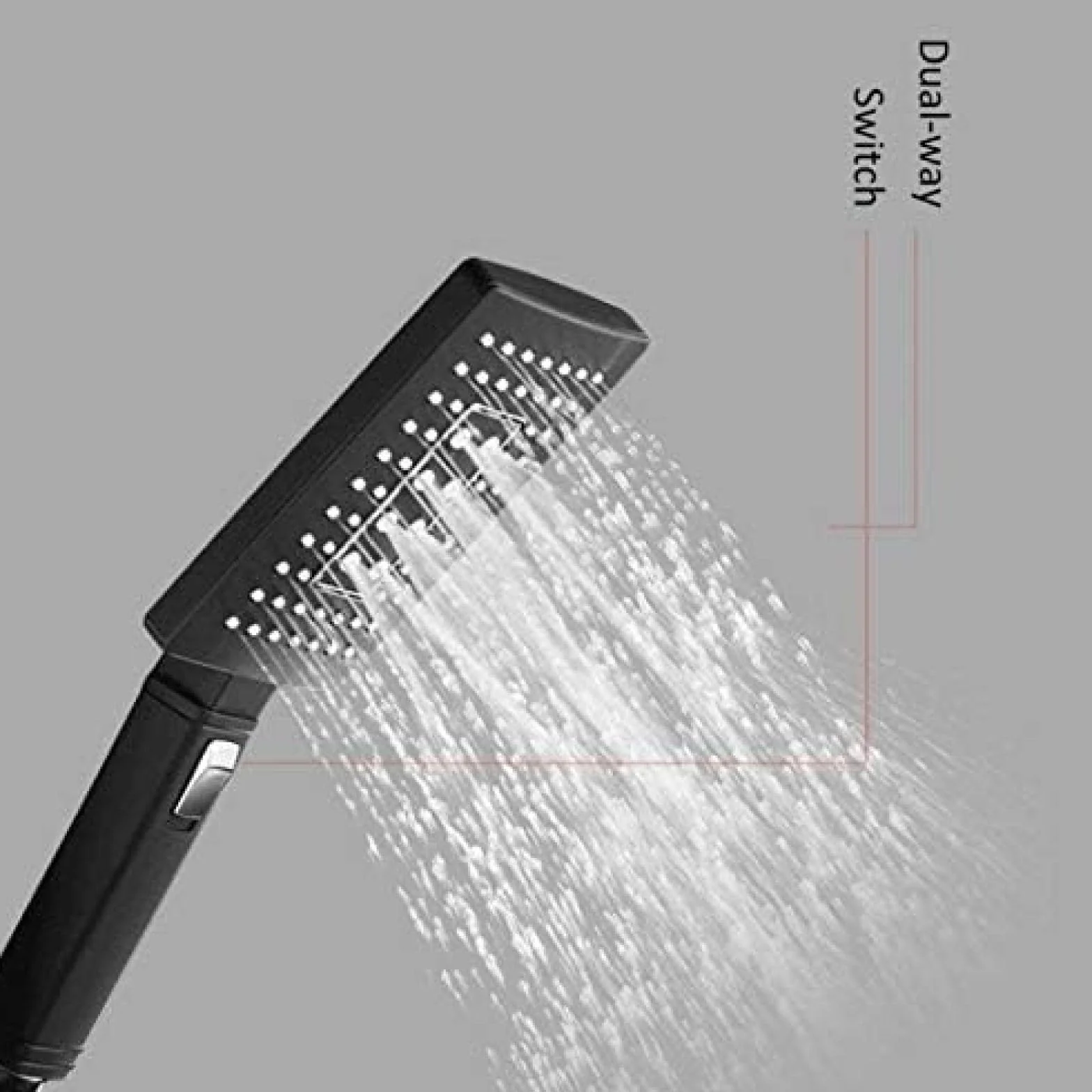 Zestaw cyfrowych baterii prysznicowych LED, czarny, 3-kierunkowy deszczownica, 2-funkcyjny cyfrowy wyświetlacz LED, bateria mieszająca, podtynkowa wanna prysznicowa. Beauty Comes