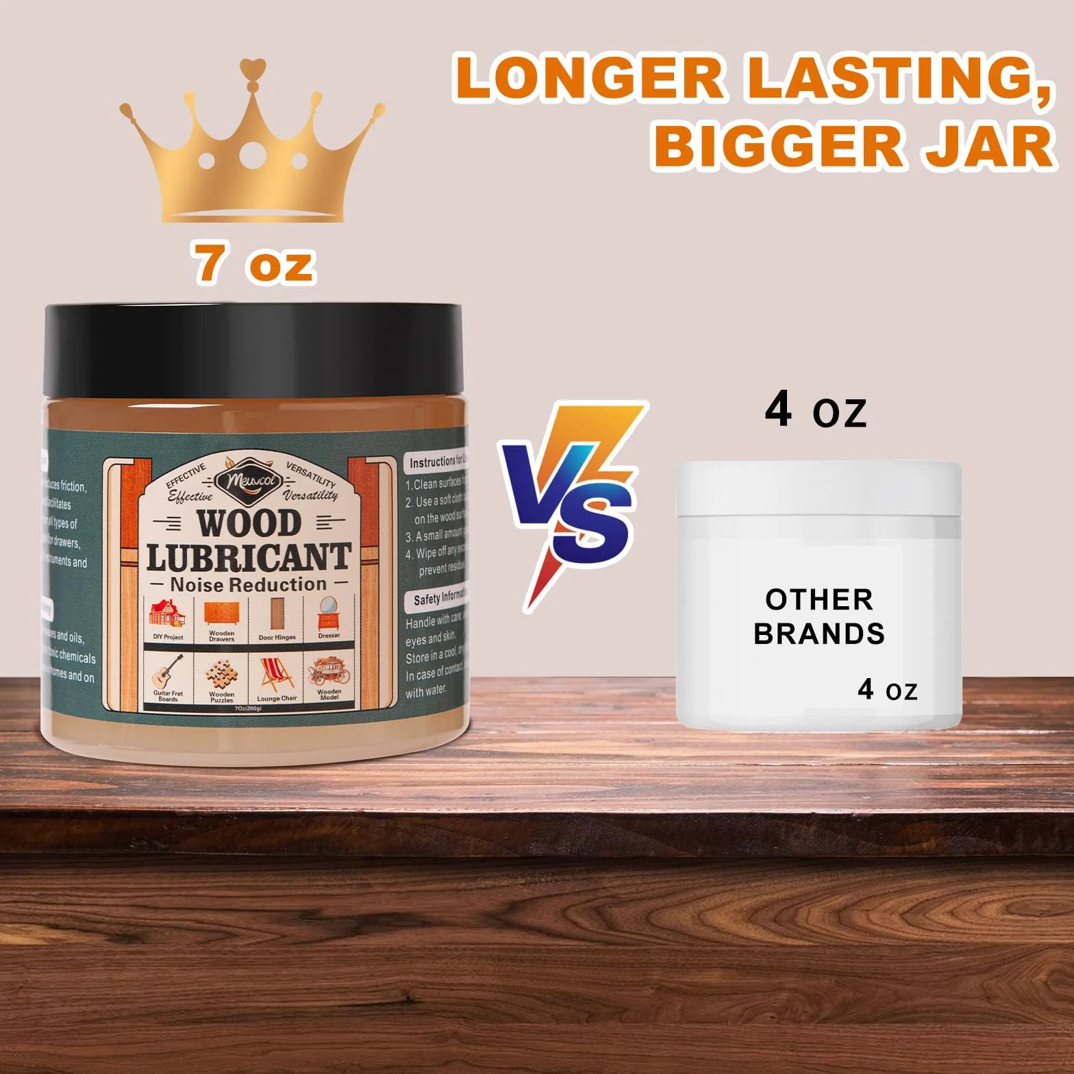 Smar do drewna do projektów domowych, 200 ml uniwersalny wosk do pasty do drewna - smar do szuflad i zawiasów drzwiowych - komoda, szafka, gitara, puzzle, smar do krzeseł - eliminuje przywieranie i