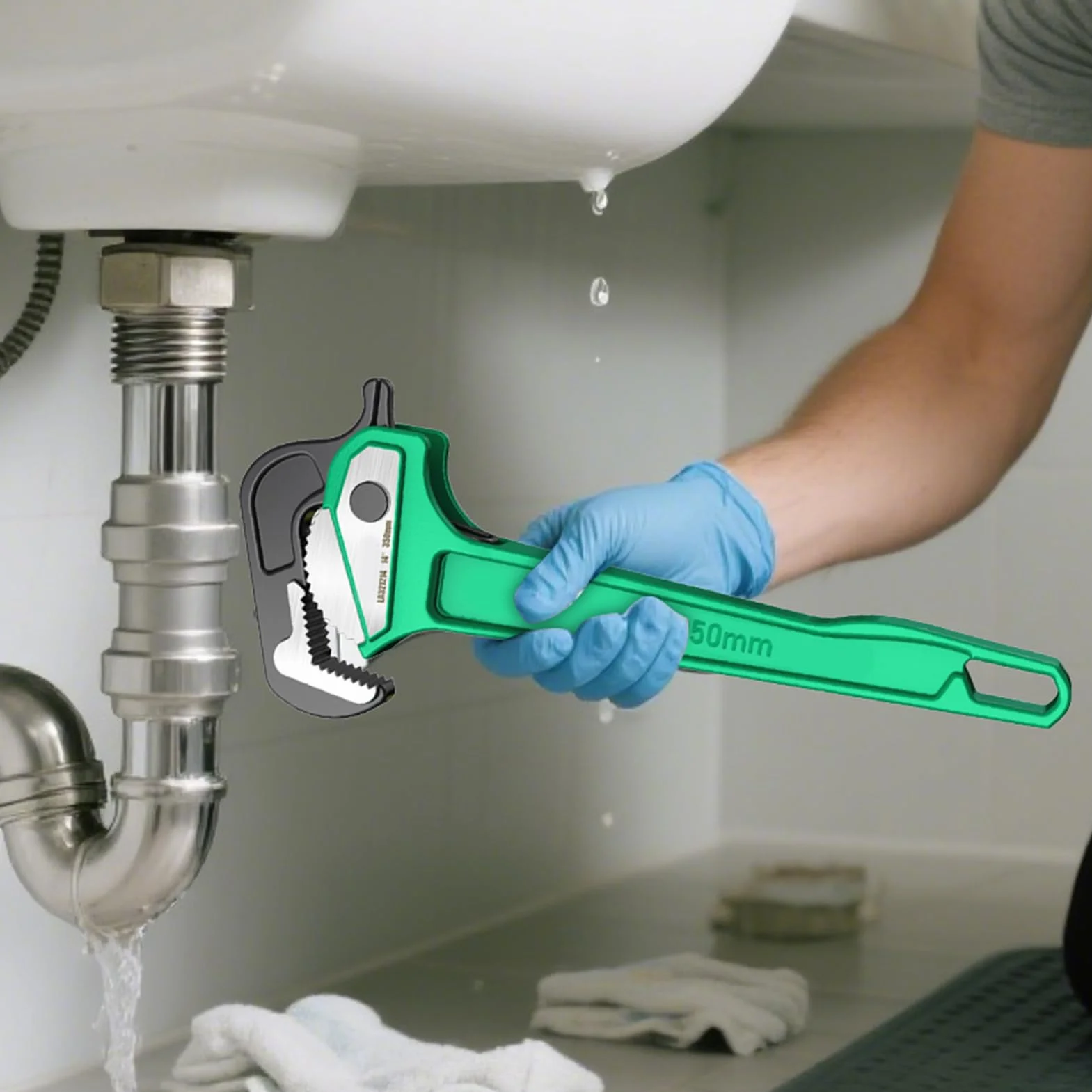 Regulowany Klucz Rurkowy Uniwersalne Szczypce Hydrauliczne Do Ciężkich | Wielofunkcyjny Klucz Hydrauliczny Do Zaworów Pompy Hamulca Węża Odpływu Prysznica Wanny Toalety Użytku