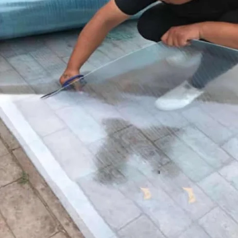 Generisch Przezroczysta płyta dachowa z poliwęglanu do szklarni, garażu i szopy – wodoszczelna, odporna na wstrząsy, panel światła dziennego (1,2 x 6 m) – osłona z tworzywa sztucznego