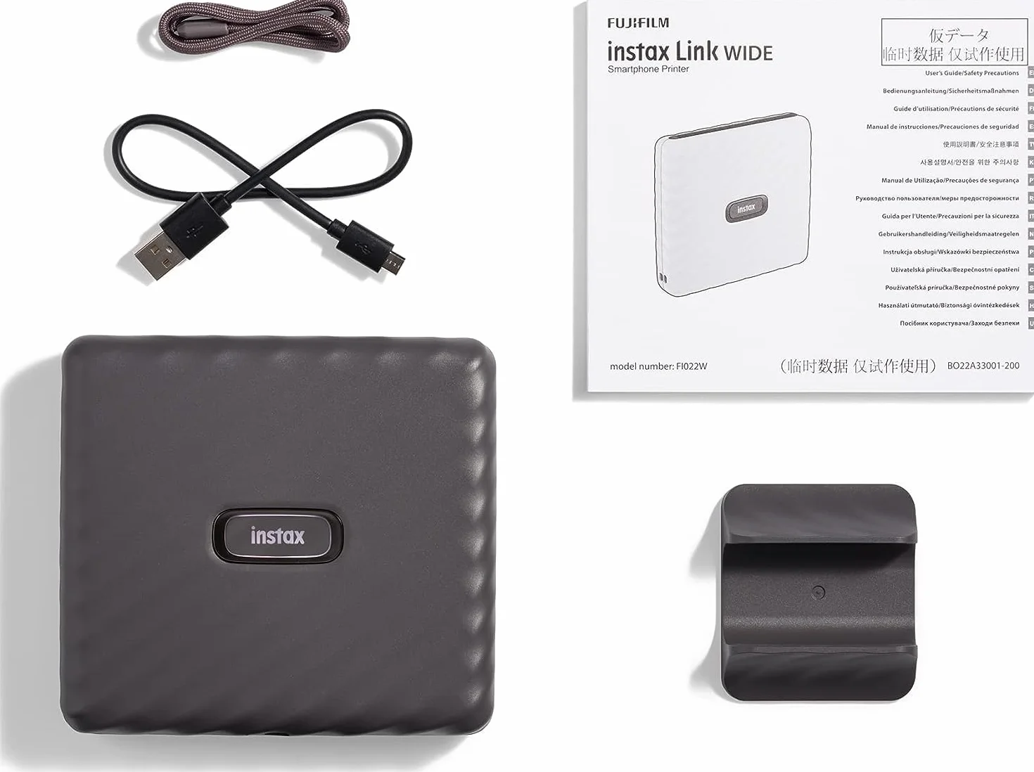 instax WIDE Link drukarka przenośna, szara mokka