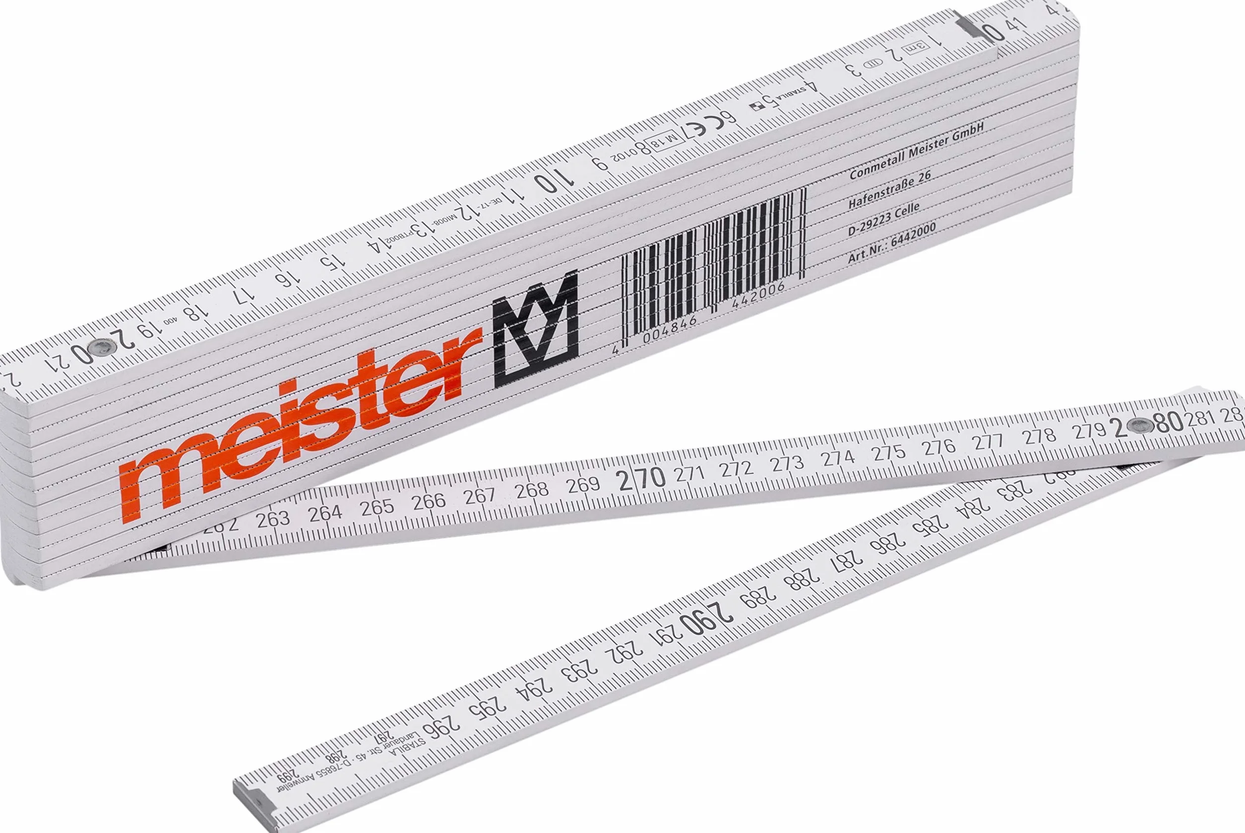 Meister 6442000 Miara Drążek Pomiarowy, 3m