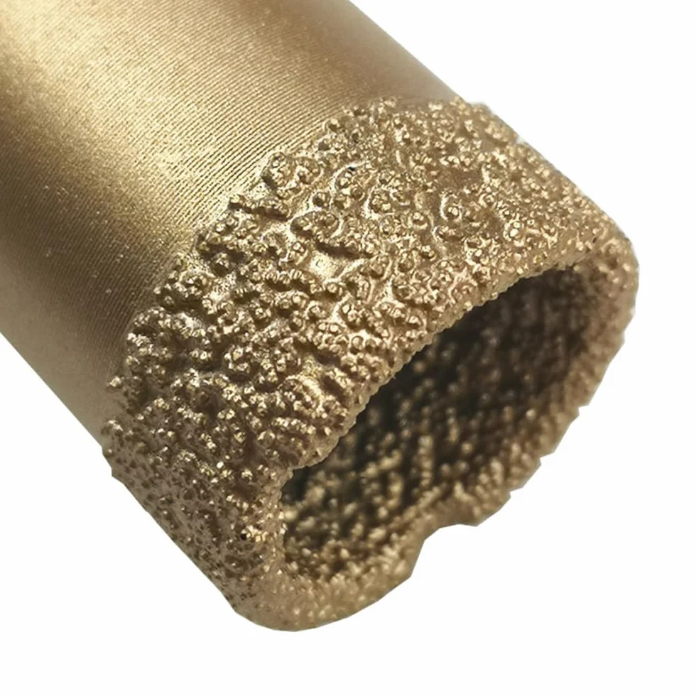 Diamentowa koronka wiertnicza, lutowane próżniowo M14 diamentowe otwornice 6-100 mm do płytek porcelanowych i muru marmurowego (85 mm)