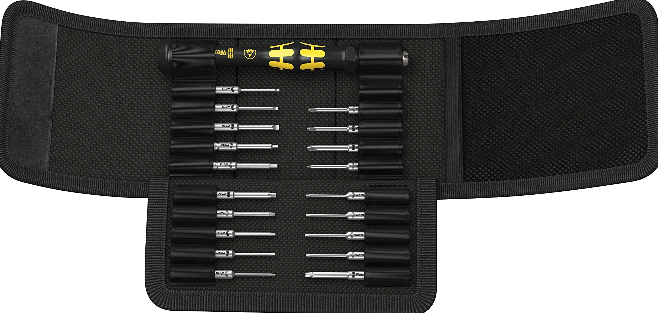 WERA-05073671001-KRAFTFORM Kompakt Micro-Set ESD/20-Folding Bag z 44 mm końcówkami