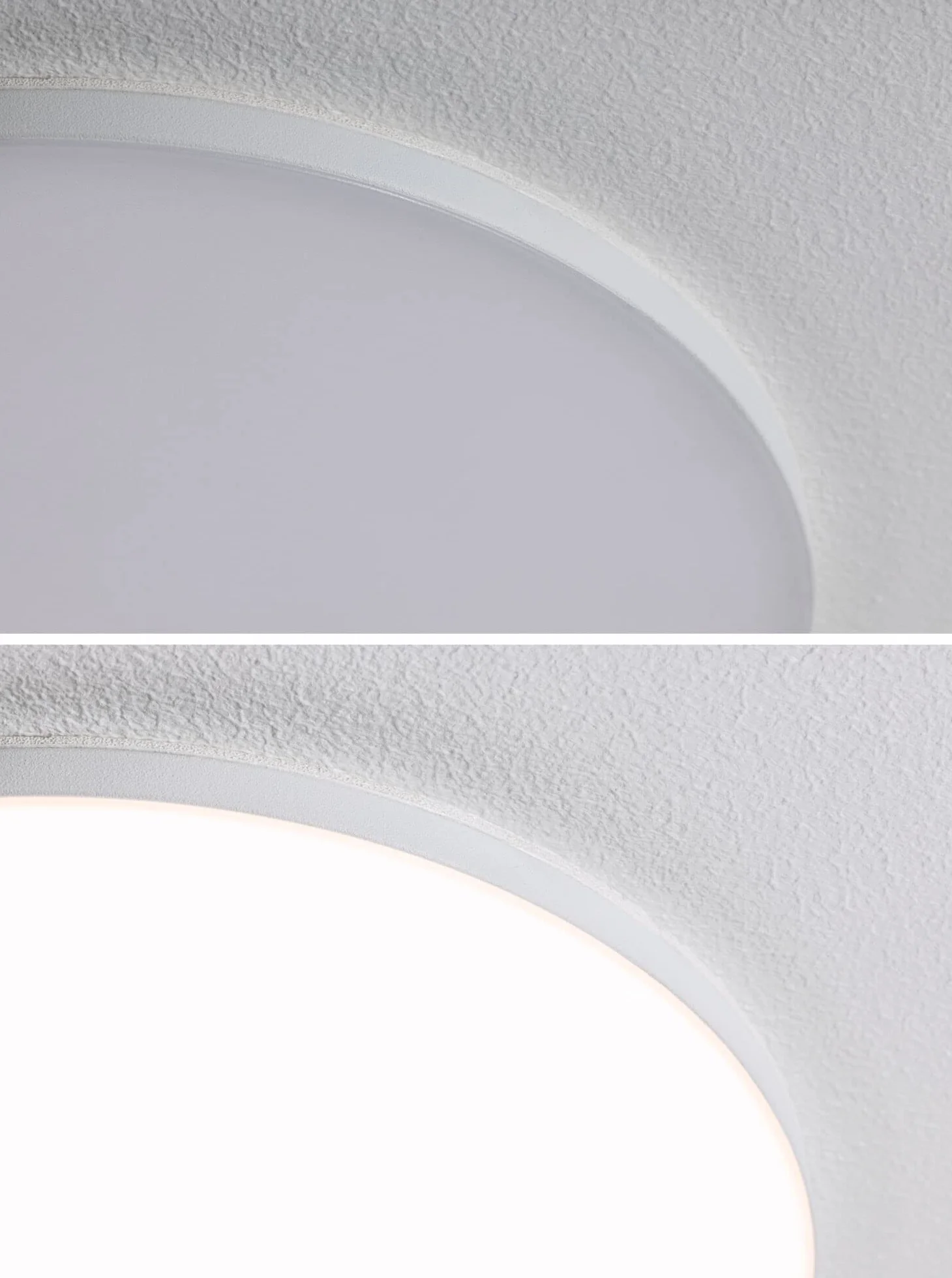 Paulmann 79938 LED panel wpuszczany Veluna VariFit Edge 90 mm okrągły, ciepłobiały, biały, tworzywo sztuczne, system oświetleniowy 3000 K