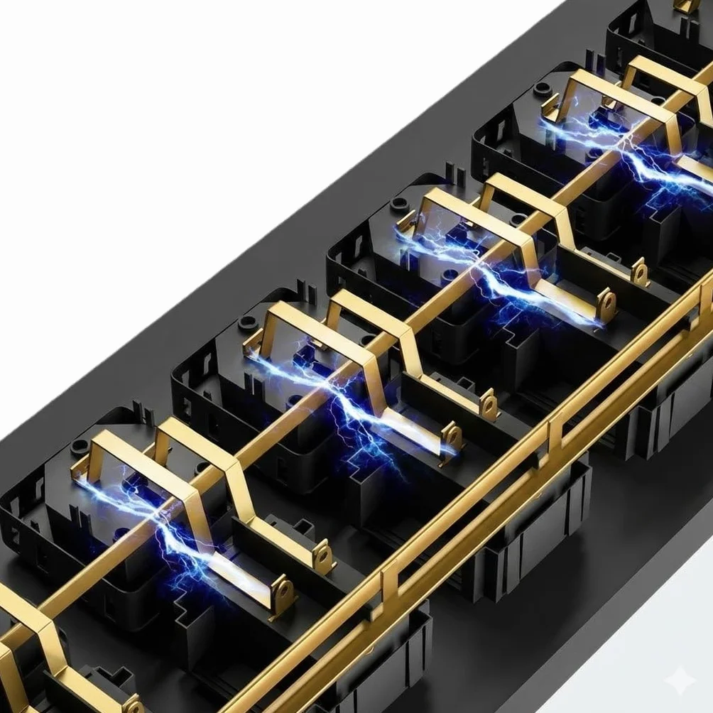 Infitronic - INSV1010 – 19 cali PDU 8-krotna listwa zasilająca 1 HE rozdzielacz zasilania Power Twist z ochroną przed przepięciem + 2 x ładowanie USB