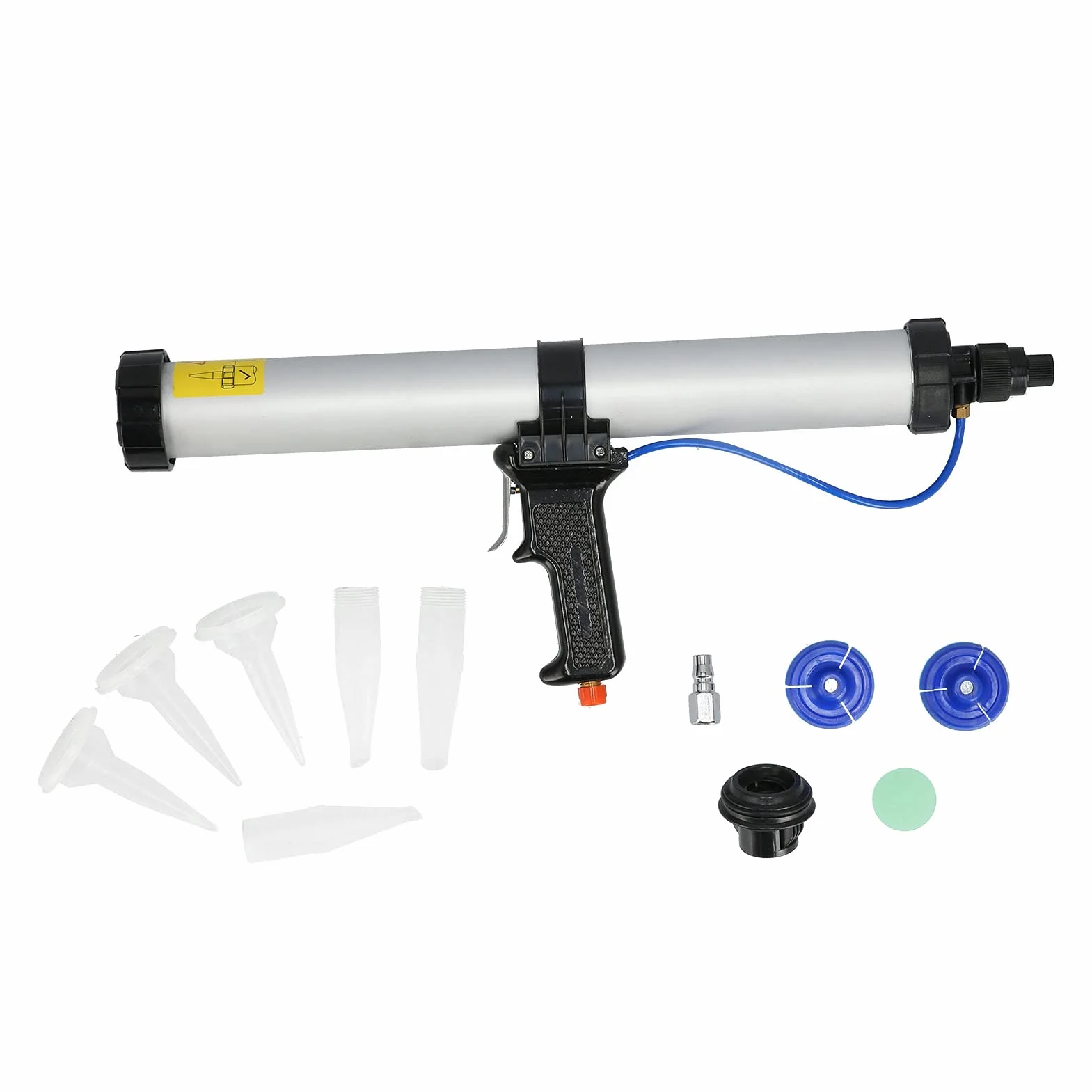 Pneumatyczny pistolet do uszczelniania powietrza, profesjonalny bezprzewodowy pistolet do uszczelniania 600 ml, lekki pneumatyczny pistolet do uszczelniania ze stopu aluminium do domu i przemysłu