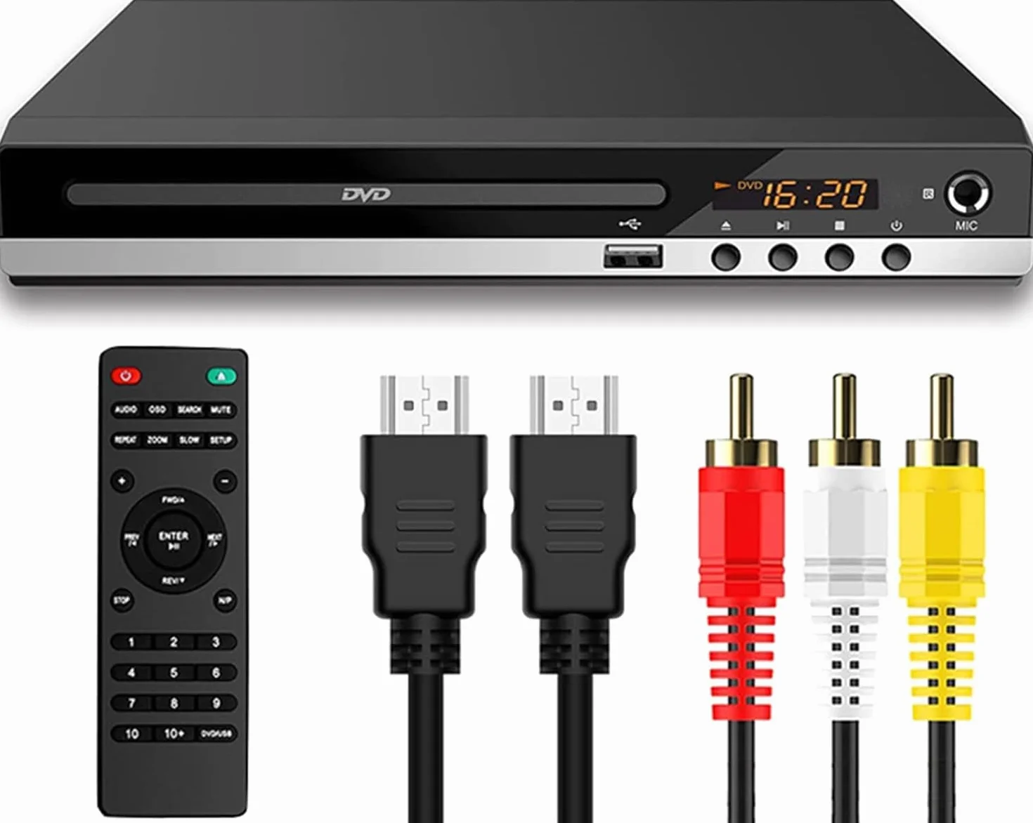 Mini odtwarzacz DVD CD HDMI 1080P AV Dolby Digital USB