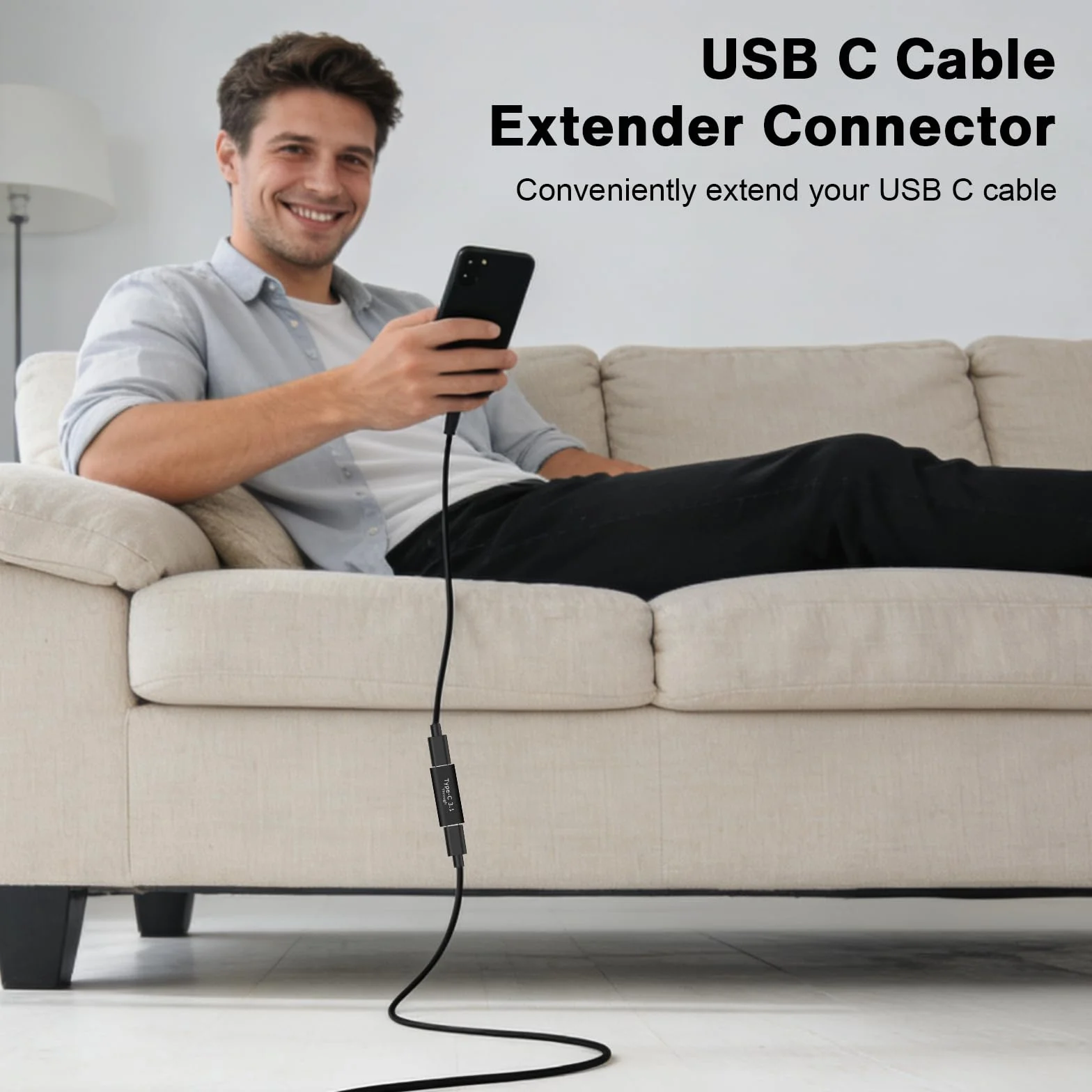 Adapter USB C 3.1 żeński na żeński, męski na męski do MacBooka Pro, tabletu, Samsung Galaxy