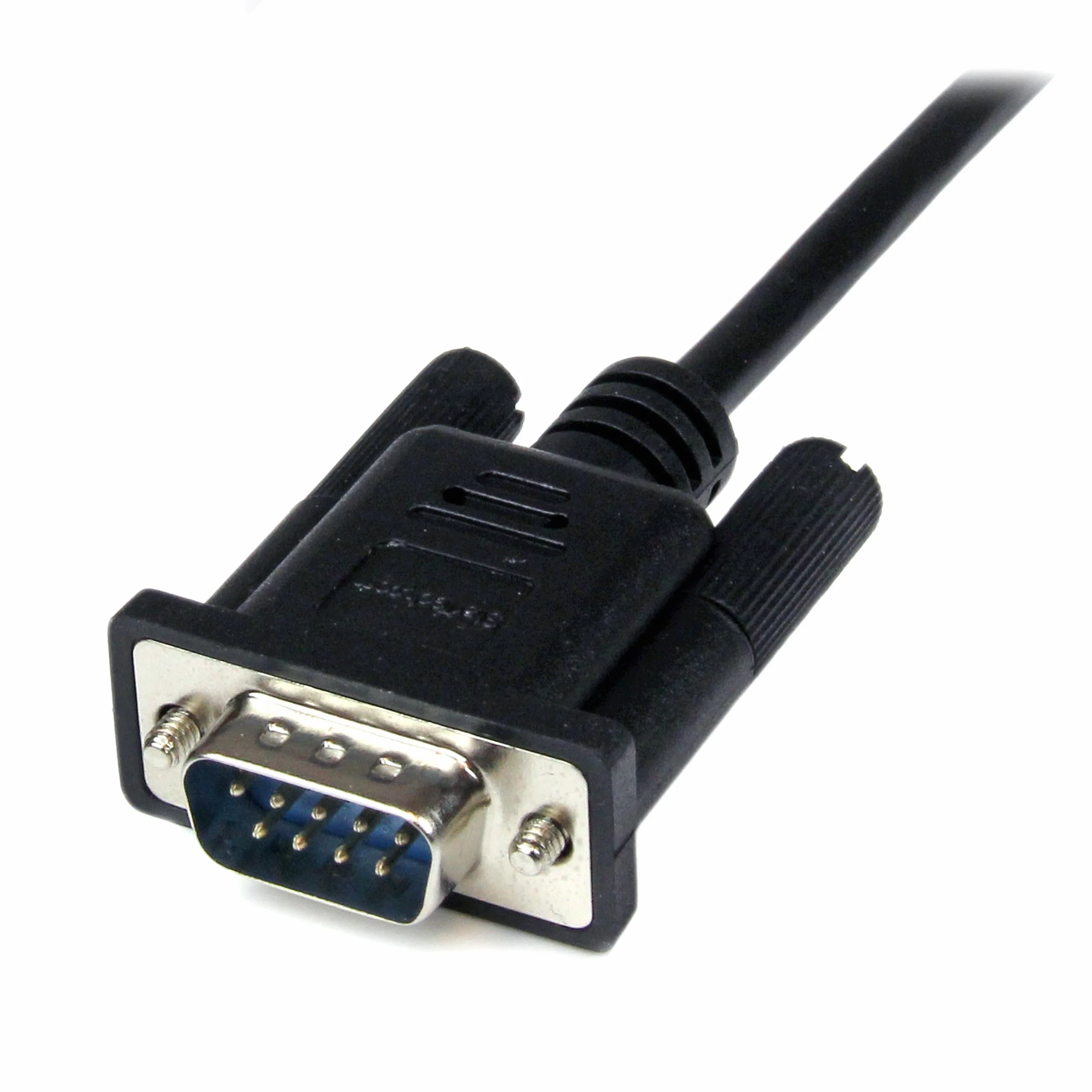 StarTech. com 2 m szeregowy DB9 RS-232 kabel modemu zerowego - czarny - wtyczka/gniazdo - 9-pinowy kabel modemu zerowego