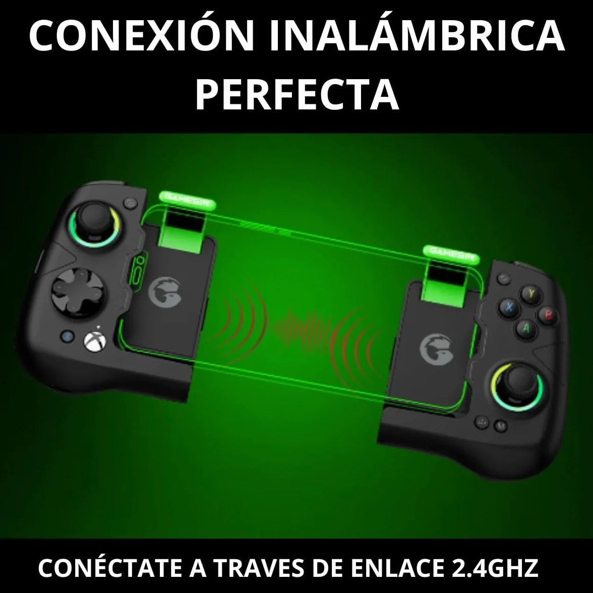 GameSir X4 Aileron bezprzewodowy mobilny kontroler do gier z systemem Android z pałeczkami z efektem Hall – dzielona konstrukcja z torbą do przenoszenia – niskie opóźnienia połączenia Bluetooth – 1