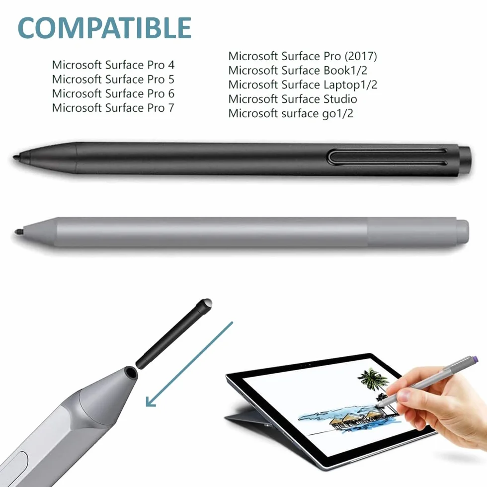Microsoft Surface Pen Zestaw 3 wymiennych końcówek do Surface Pro 4/5/6/7/8