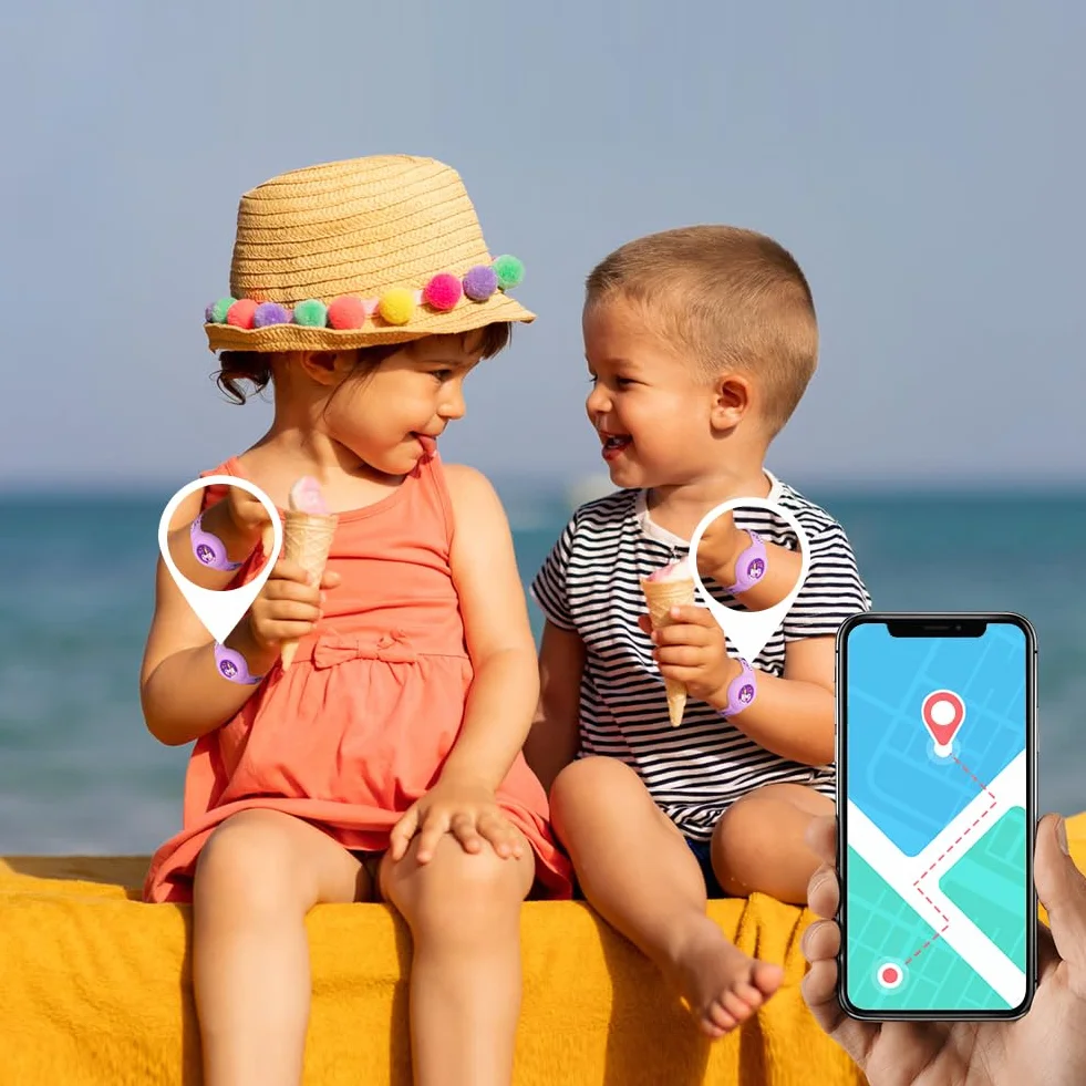 Silikonowy pasek do AirTag kompatybilny z Apple, regulowana opaska ochronna na nadgarstek