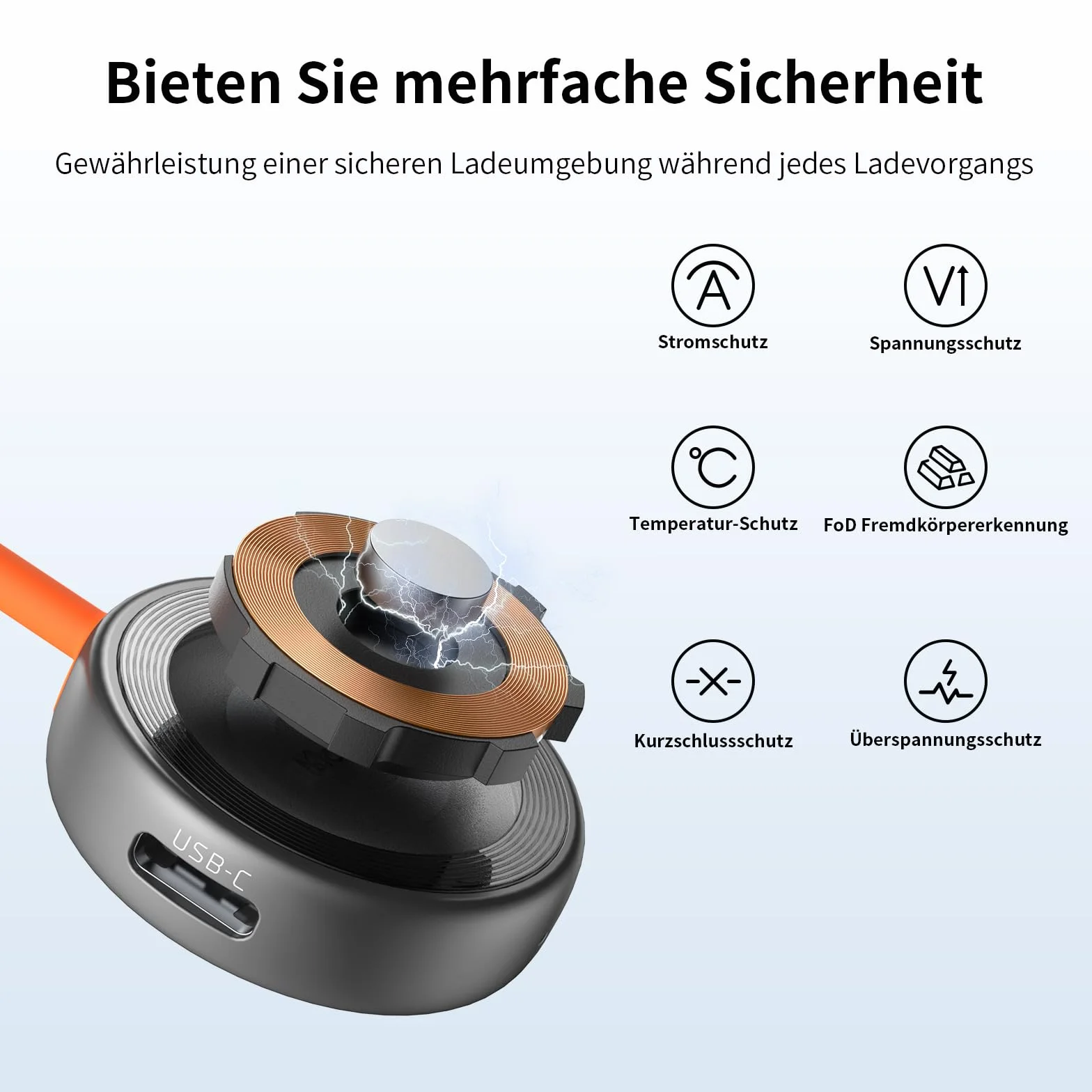 Mcdodo Apple Watch Magnetyczna Ładowarka z 2 Portami USB-C i Lightning do Series 10 9 8 7 6 5 4 3 2 SE Ultra