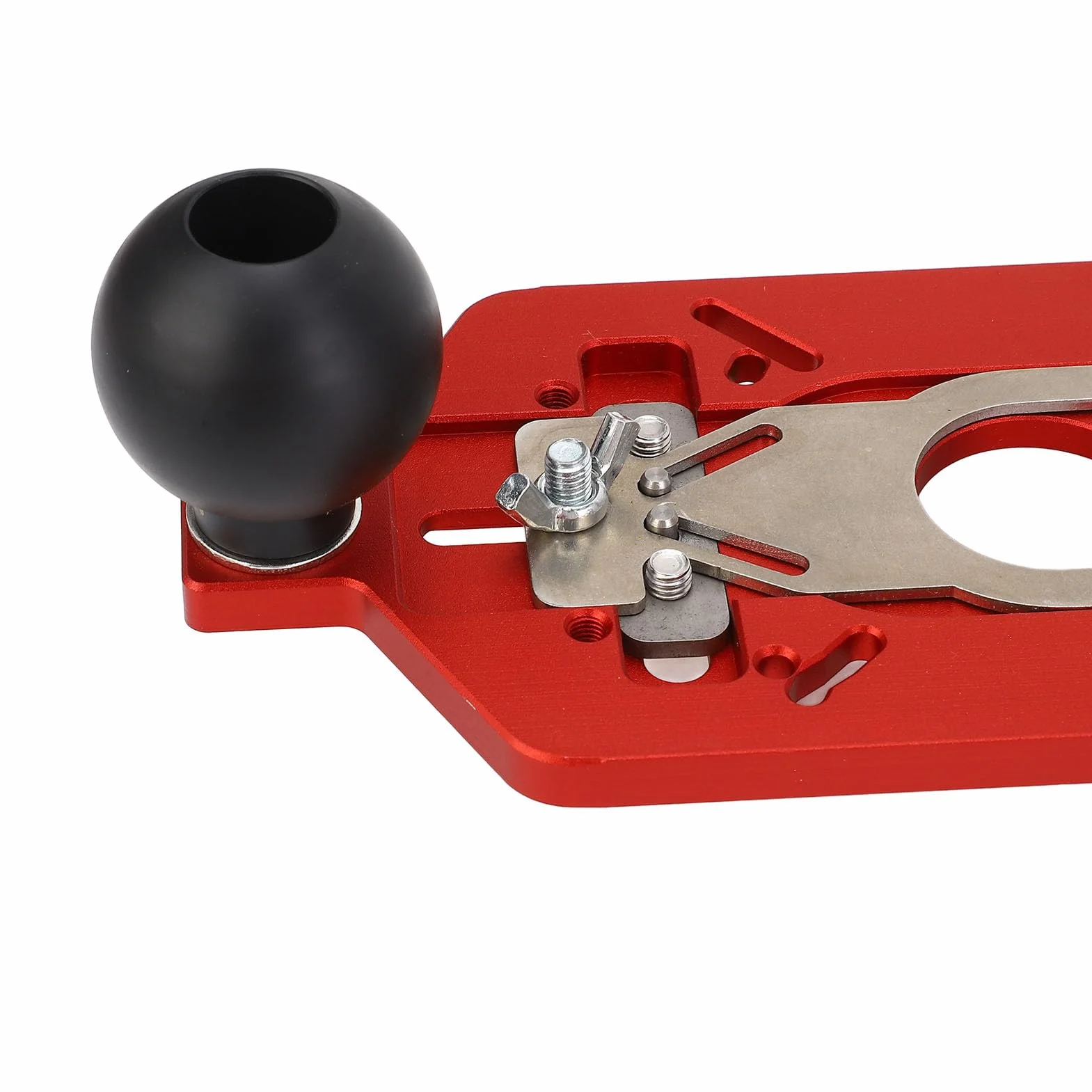 Generic Wspornik do Frezowania Frezarskiego Mocne, Regulowane Narzędzie do Obróbki Drewna Wielofunkcyjne Zastosowanie 3 w 1 Wytrzymały Stop Aluminium