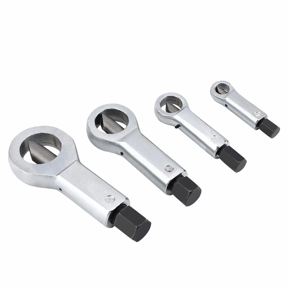 Przecinak do Nakrętek Metalowych Nakrętka Metalowa, Zardzewiała, Złamana, Uszkodzona, Skorodowana, Zakleszczona Nakrętka, Narzędzie do Usuwania Rozłupywania, Narzędzie do Usuwania 4 Rozmiarów(#all)