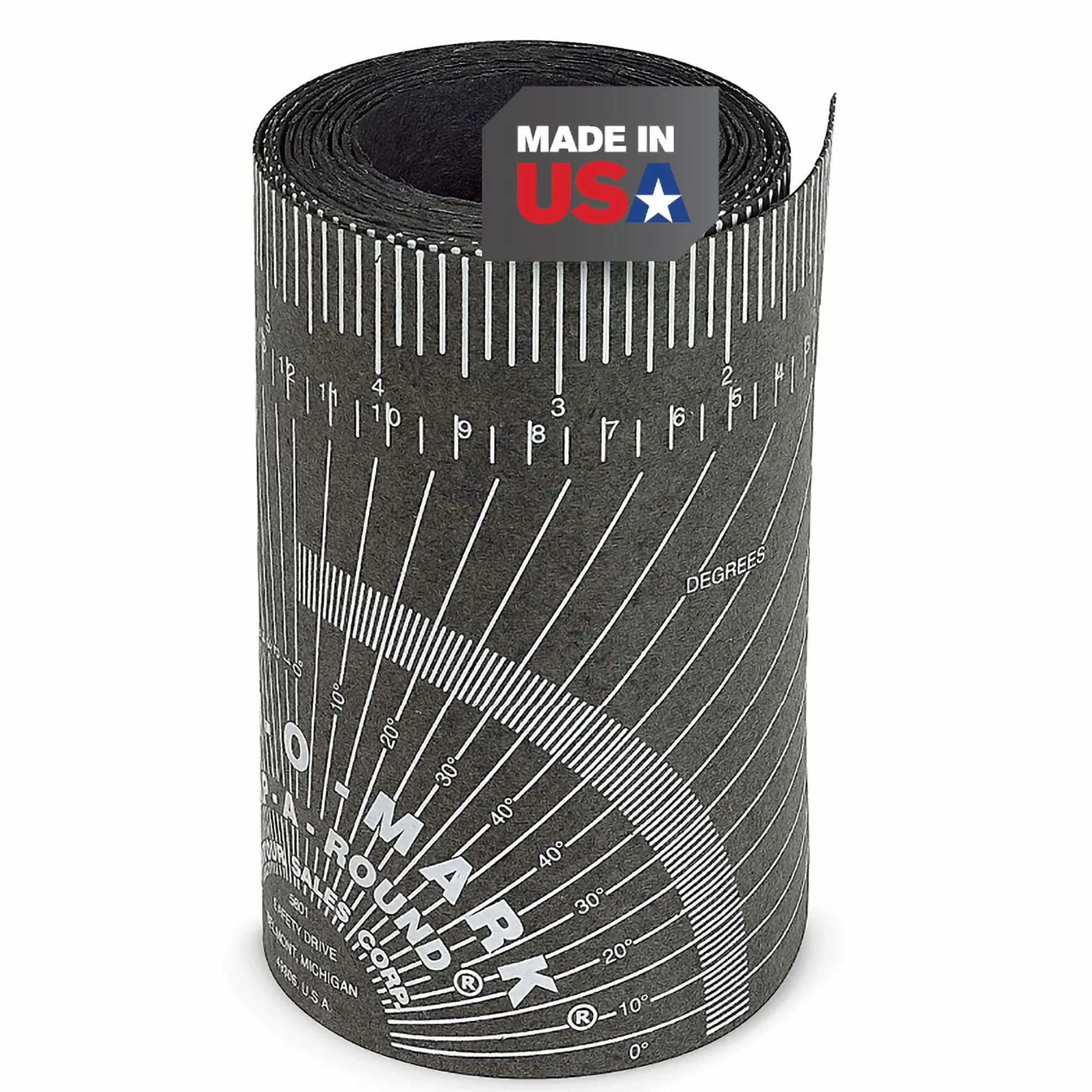 Jackson Safety CURV-O-MARK Wrap-A-Round linijka układu spawania/rurociągów – duża, czarna – 176b, J1859