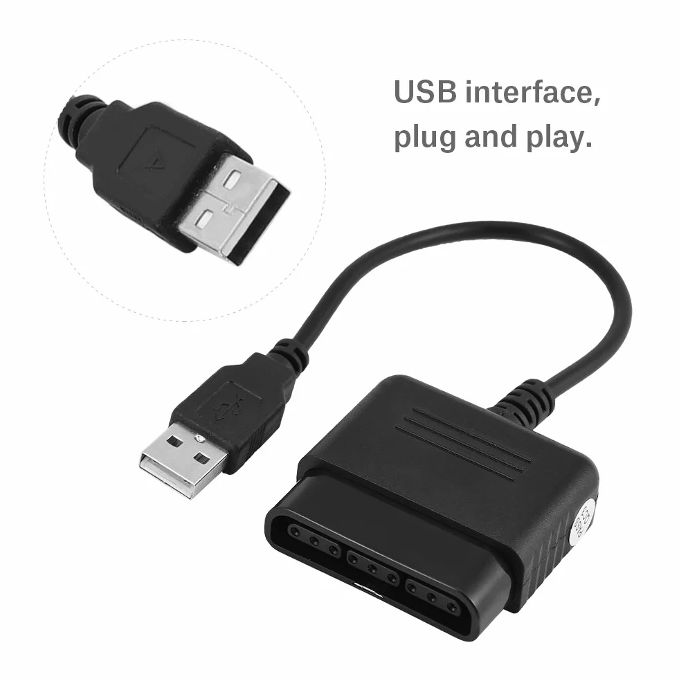 Topiky Adapter USB Game do PC i konsoli z 2 trybami analogowymi/cyfrowymi