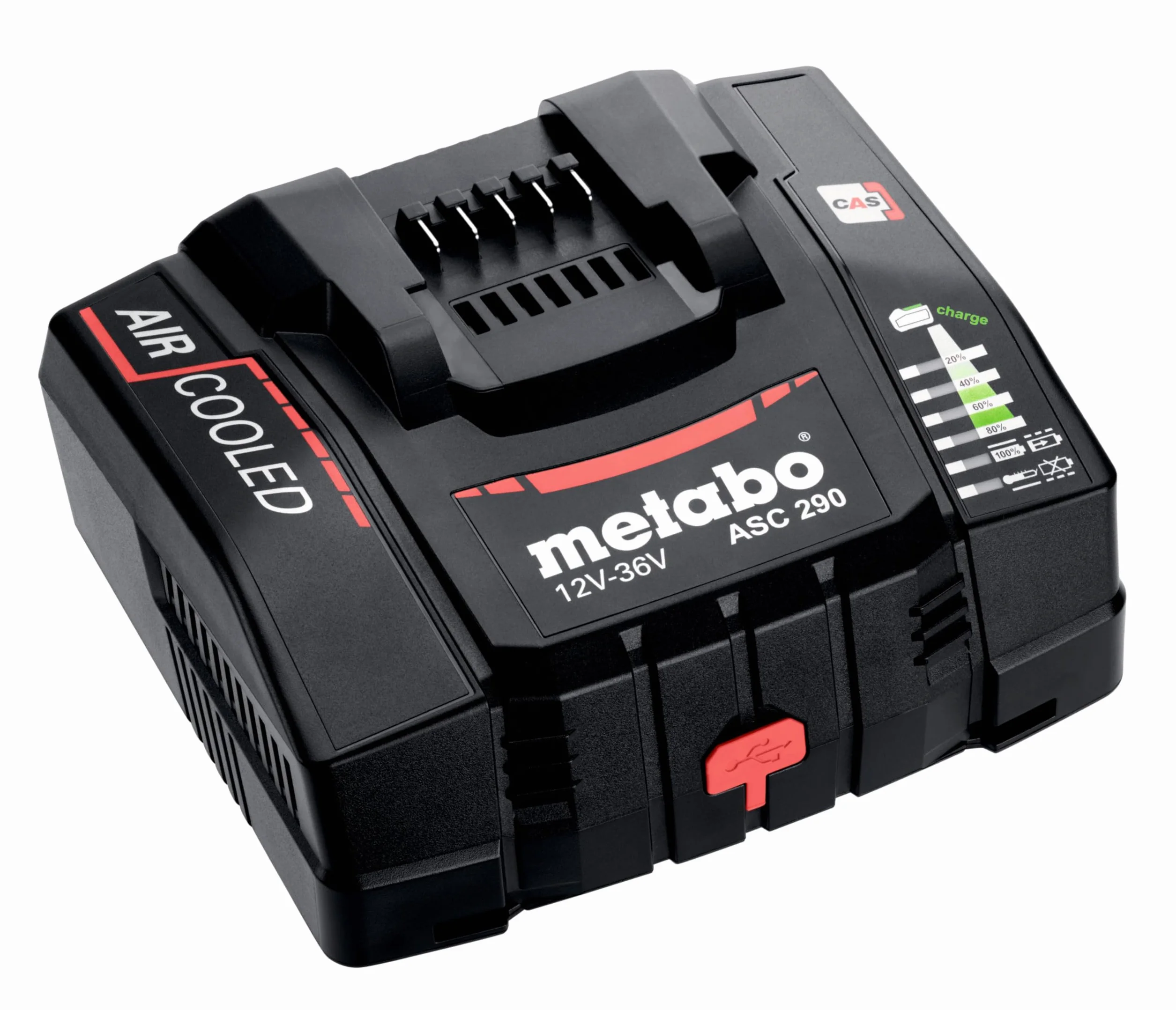 Metabo Zestaw podstawowy 2 x akumulatory LiHDX 8,0 Ah szybka ładowarka ASC 290 metaBOX 145 18 V