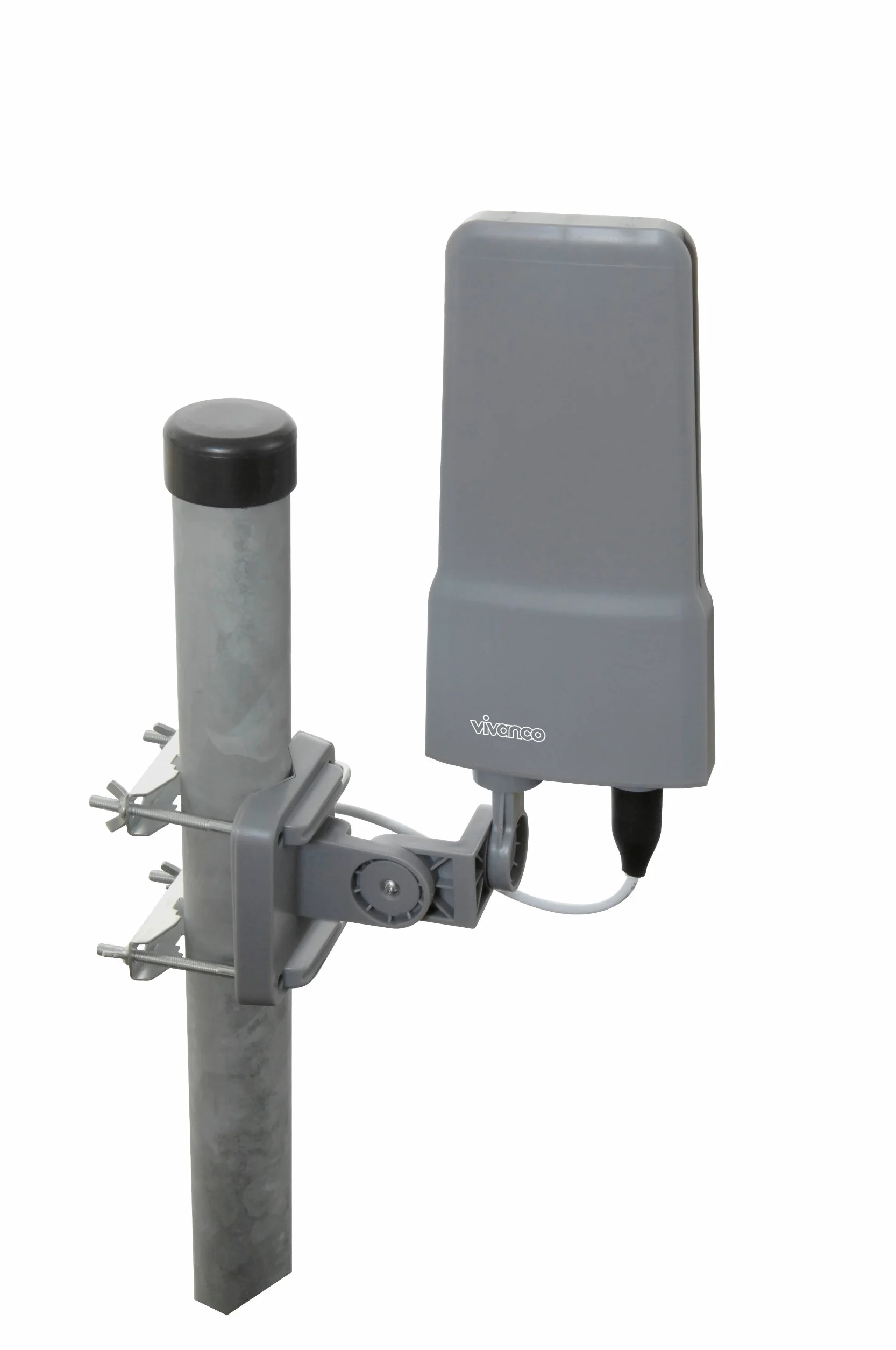 Vivanco antena DVB-T DVB-T2 DAB telewizor radio srebrna czarna