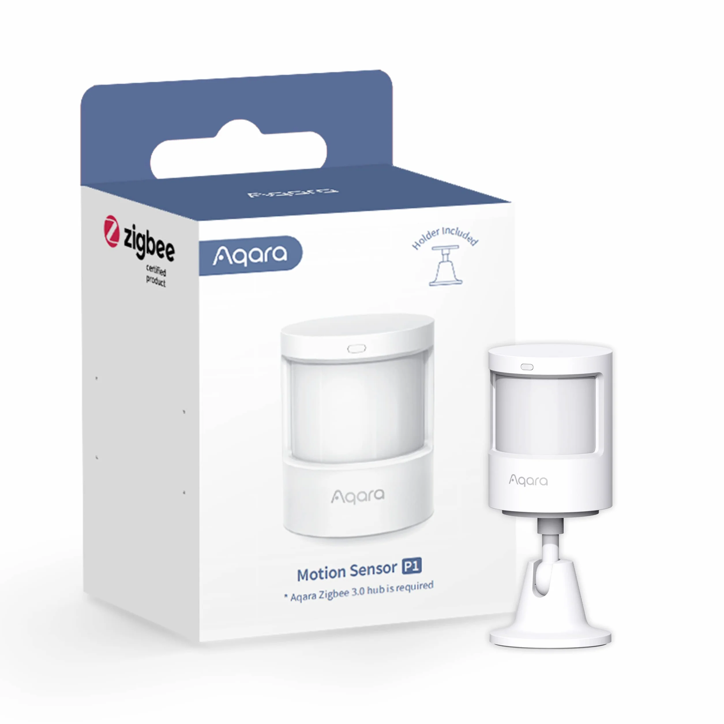 Aqara Czujnik Ruchu P1, WYMAGANY HUB OD AQARA, 5-Letnia żywotność Baterii, Konfigurowalny Czas Wykrywania, Przeznaczony do Systemów Alarmowych, Obsługuje HomeKit, Alexa, SmartThings, IFTTT