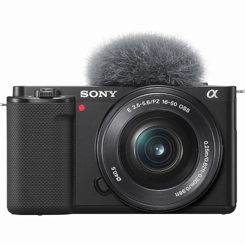 Sony ZV-E10L bezlusterkowiec APS-C z obiektywem 16–50 mm, wideo 4K, AF na oko w czasie rzeczywistym, odchylany ekran — idealny aparat do vlogowania i tworzenia treści