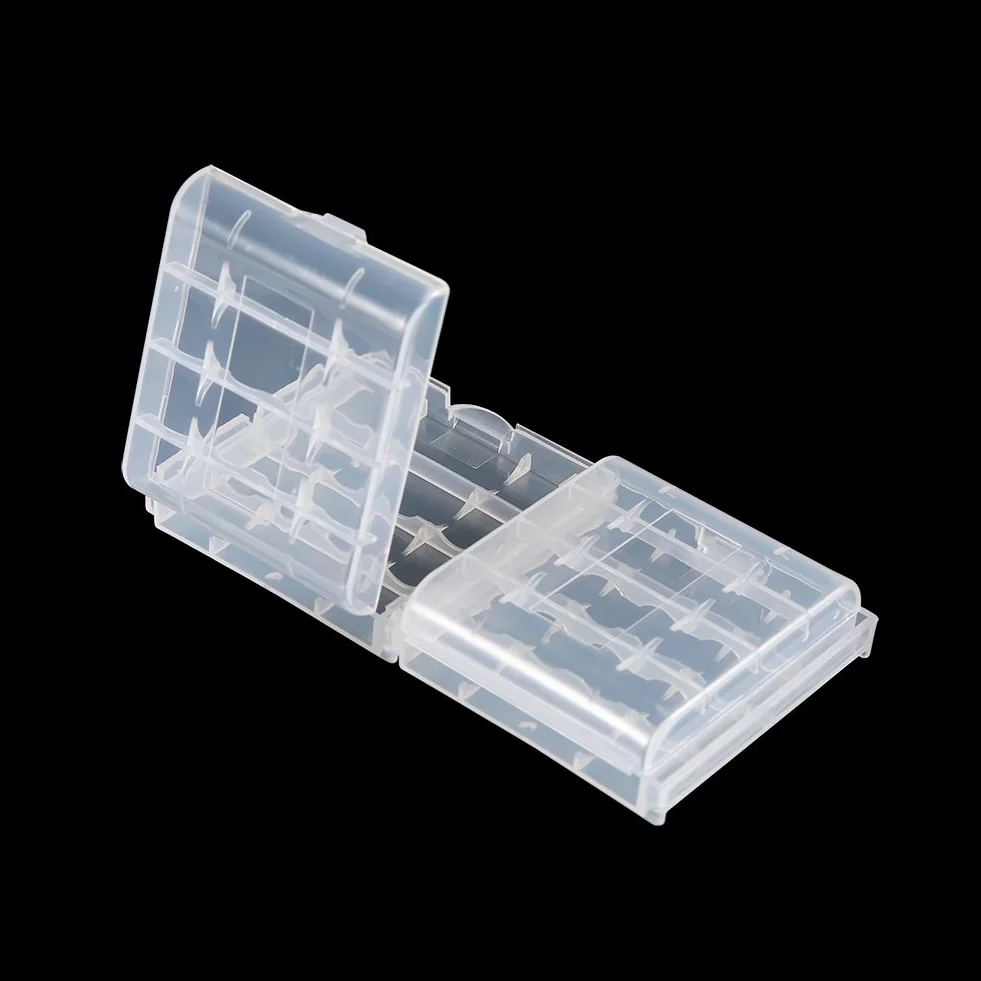 Vbestlife Przezroczysty uchwyt na baterie AA AAA twarde plastikowe etui 10 szt.